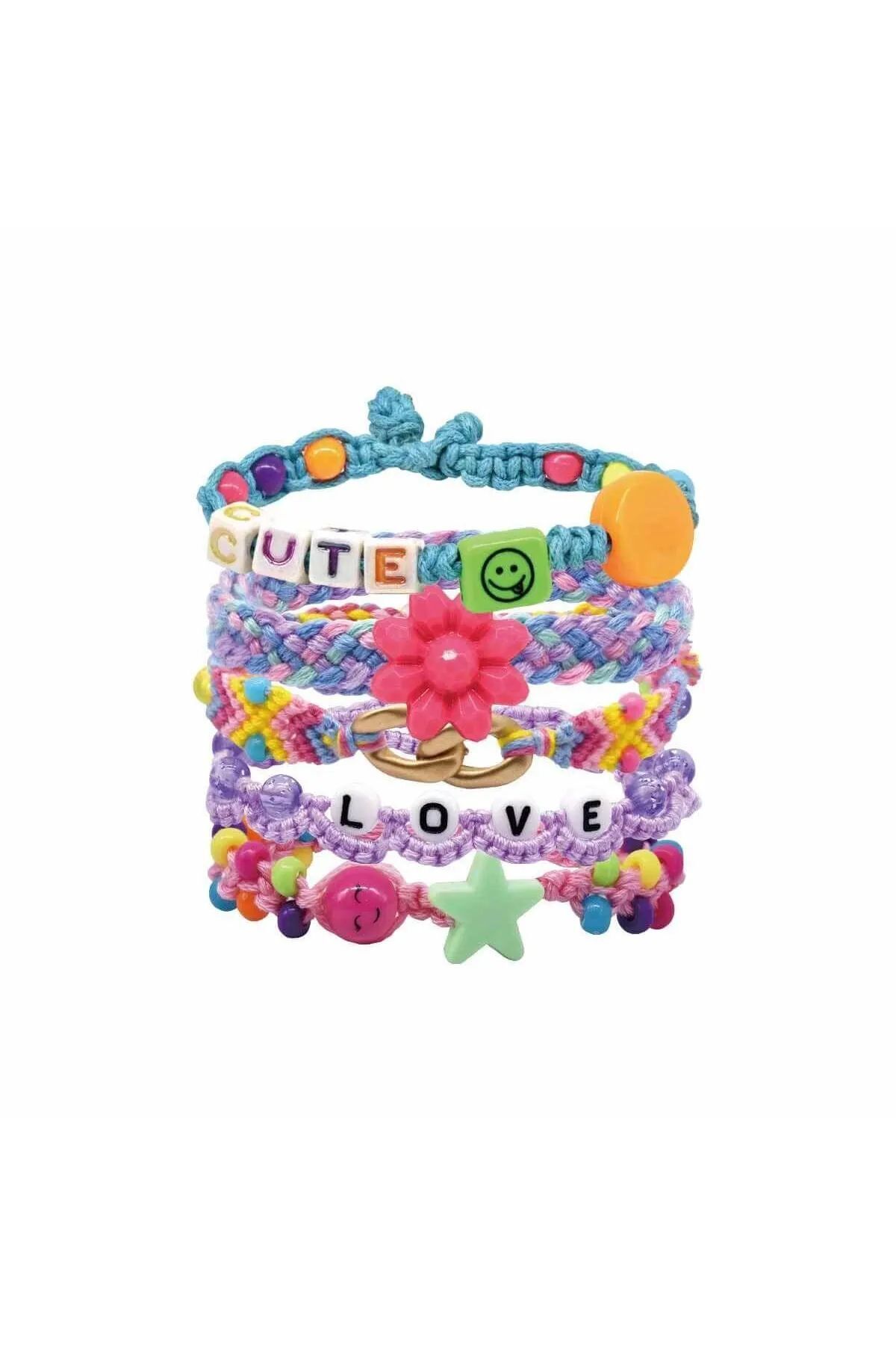 Sunman-I Chose I Bought Pretty Pinky Message Beads 11032 Hobby Set with Bag 3 5