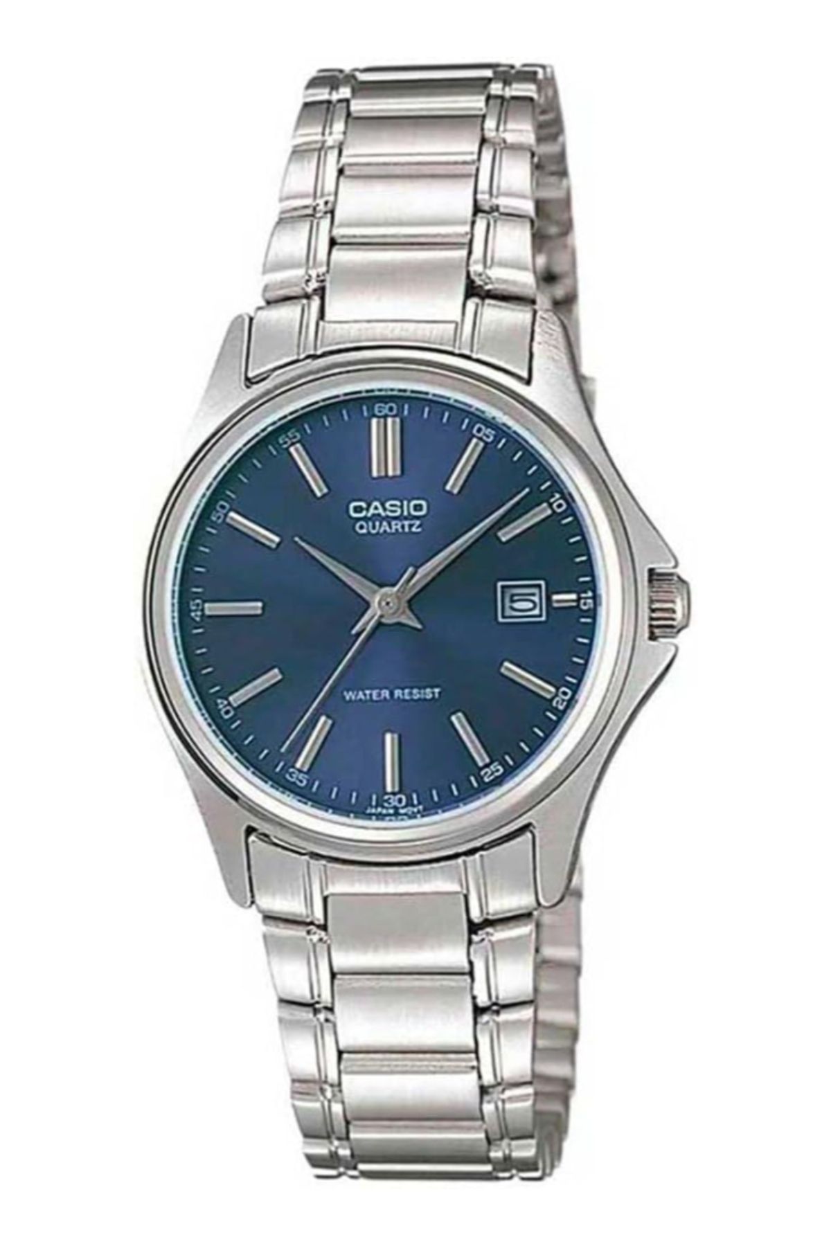 Casio-ساعة كاسيو النسائية التناظرية ذات الميناء الأزرق - LTP-1183A-2A 3