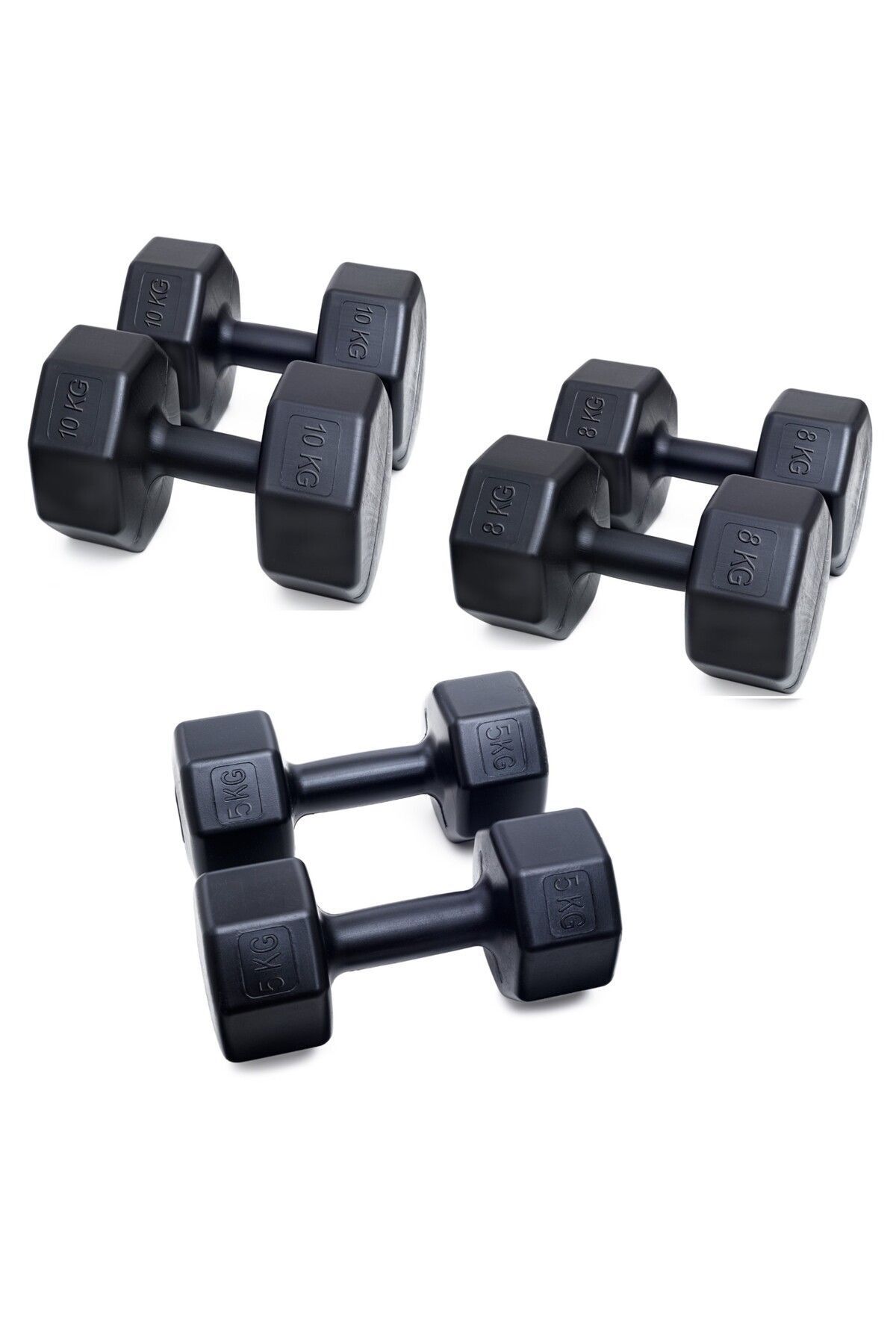 SerenityHaven PS SPOR 3 ÇİFT DAMBIL SET(5 KG + 8 KG + 10 KG X 2 ADET ) OLARAK GÖNDERİM YAPILCAKTIR)
