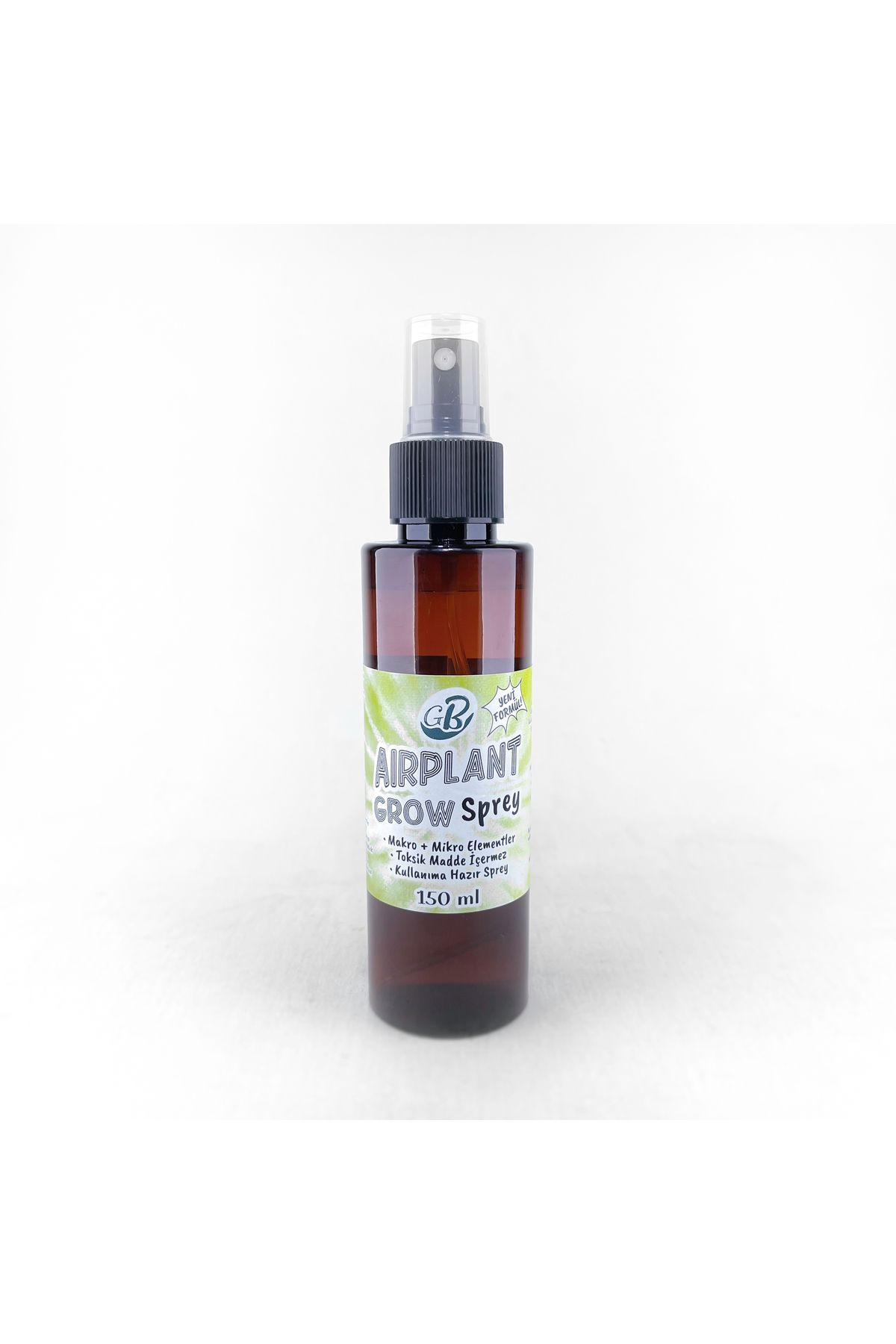 Gurme Bitki Airplant Grow Sprey 150 ML - Hava Bitkisi Tillandsia Için Büyük Boy Sıvı Besin Gübre Vitamin
