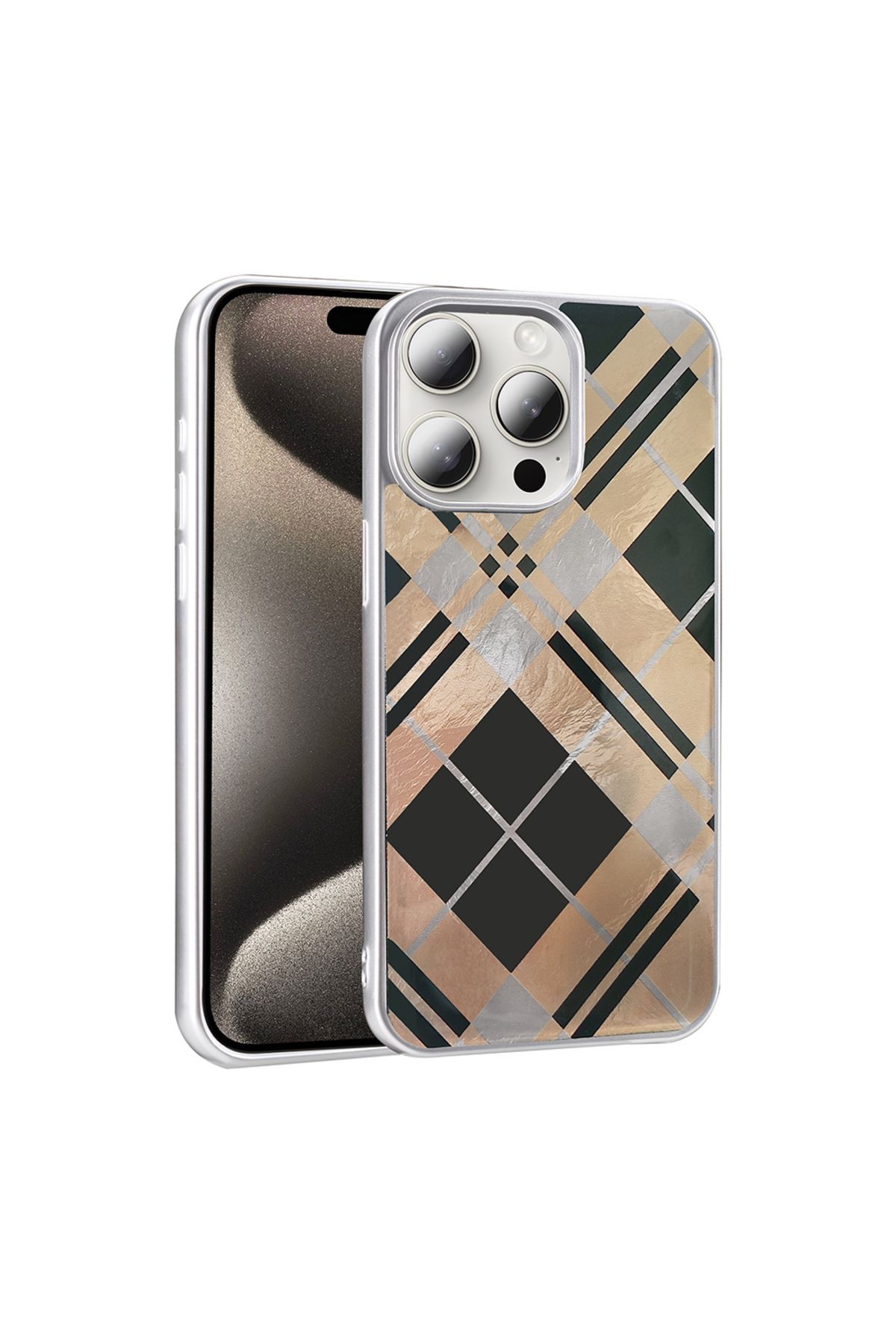 Başkenttekno iPhone 14 Pro Max Kılıf Desenli Mep Kapak