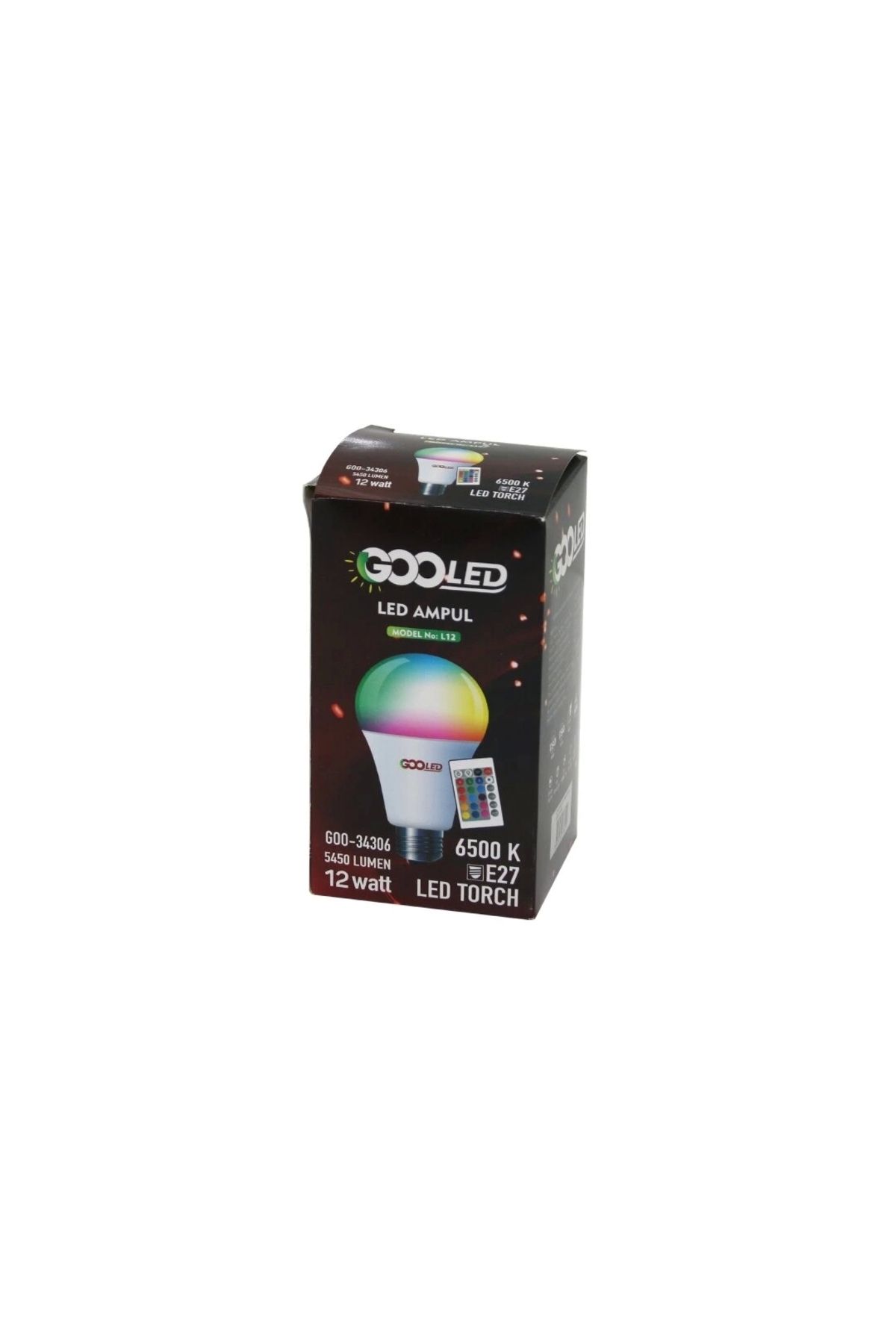 STOREMAX 12W KUMANDALI RGB=RENKLİ LED AMPUL E27 5450 LUMEN 6500K 15000 SAAT ÖMÜR (5047)
