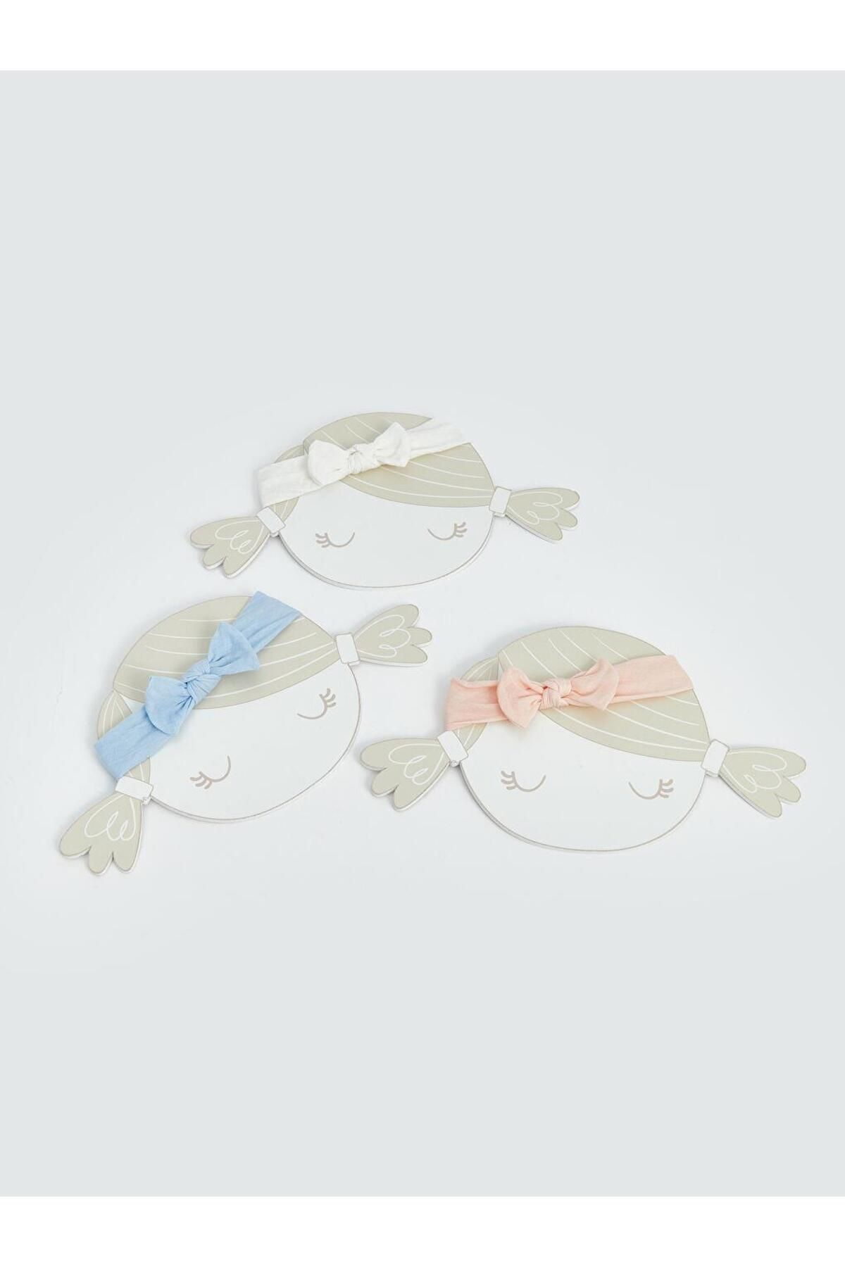 LC Waikiki-Bow Patterned Baby Girl Headband Set of 3 (S5) 1