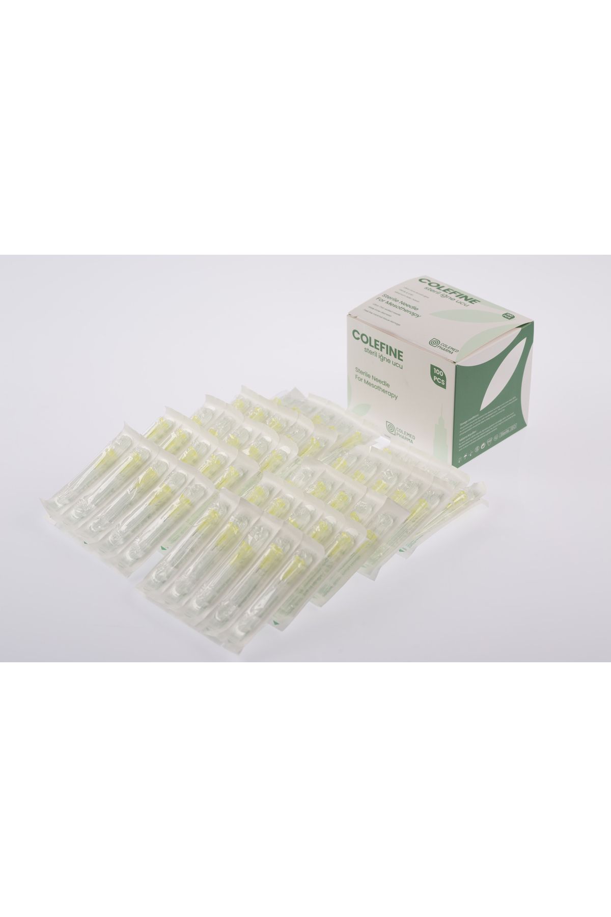 COLEFINE Steril Mezoterapi / PRP enjektör Ucu 30G x 13 mm (100 Adet)