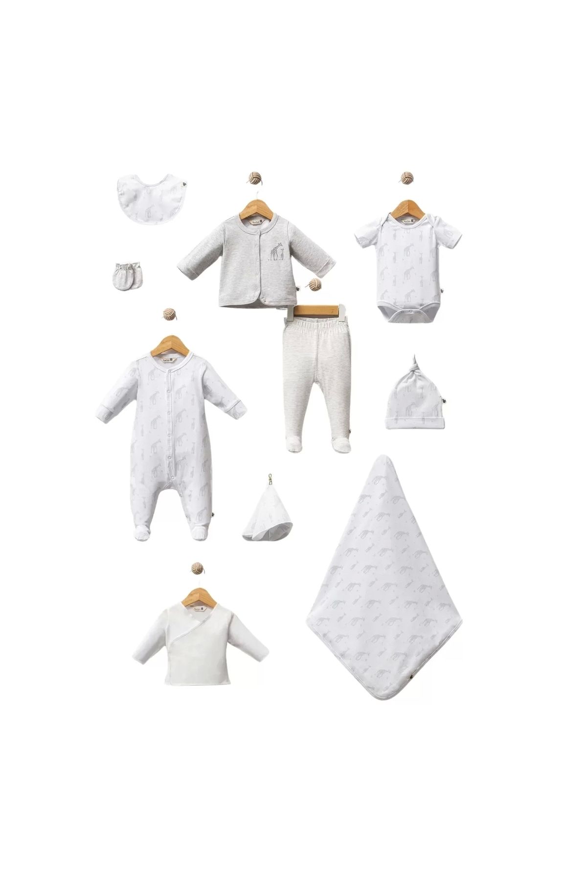 CENEN The Giraffe 10 Parça Hastane Çıkışı Grey