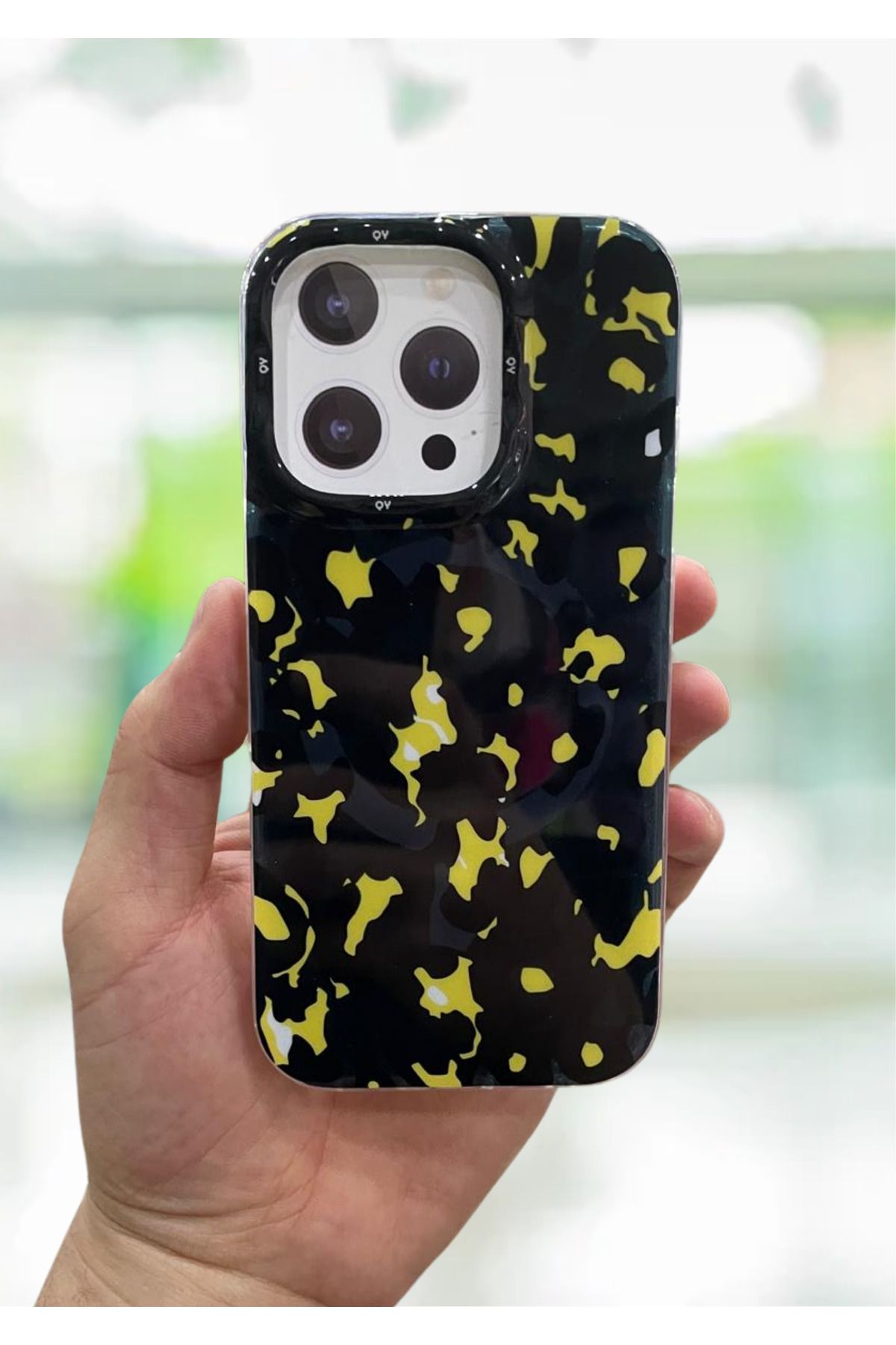 NEXE İPHONE 16 PRO KILIF LEOPAR DESEN RENKLİ MAGSAFE ŞARJ DESTEKLİ LÜX PREMİUM KAPAK