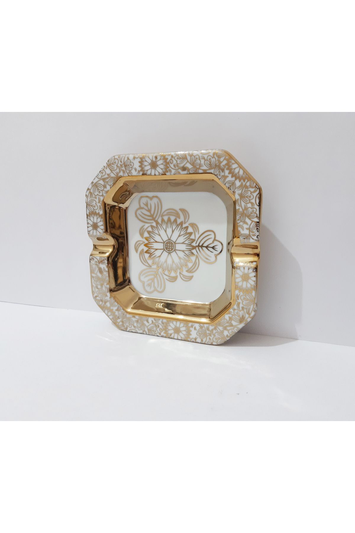 renkli çiçekler-Τασάκι 12,5x12,5 CM Κεραμικό Τασάκι με σχέδιο 3