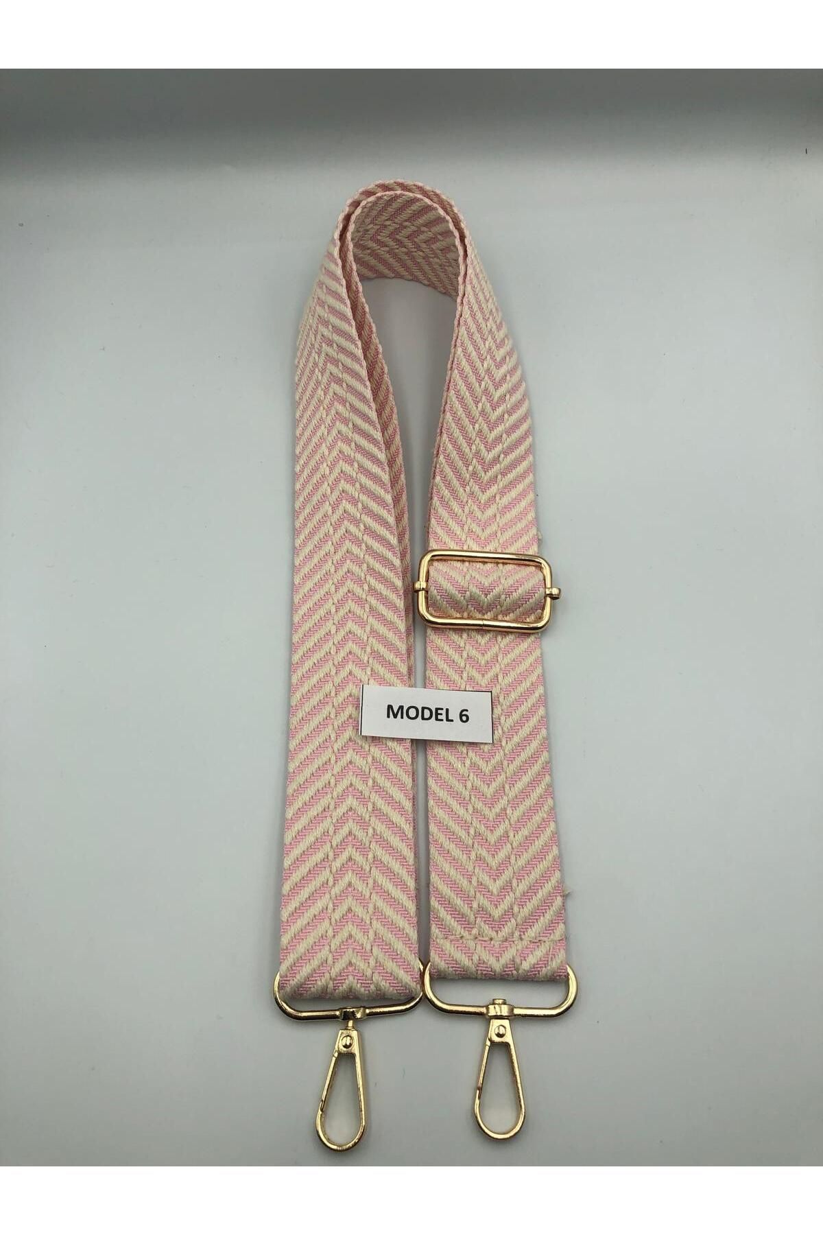 DUCK HOBY Desenli Ayarlanabilir Çanta Askısı Dokuma Mango 4cm x 120cm Etnik Desen