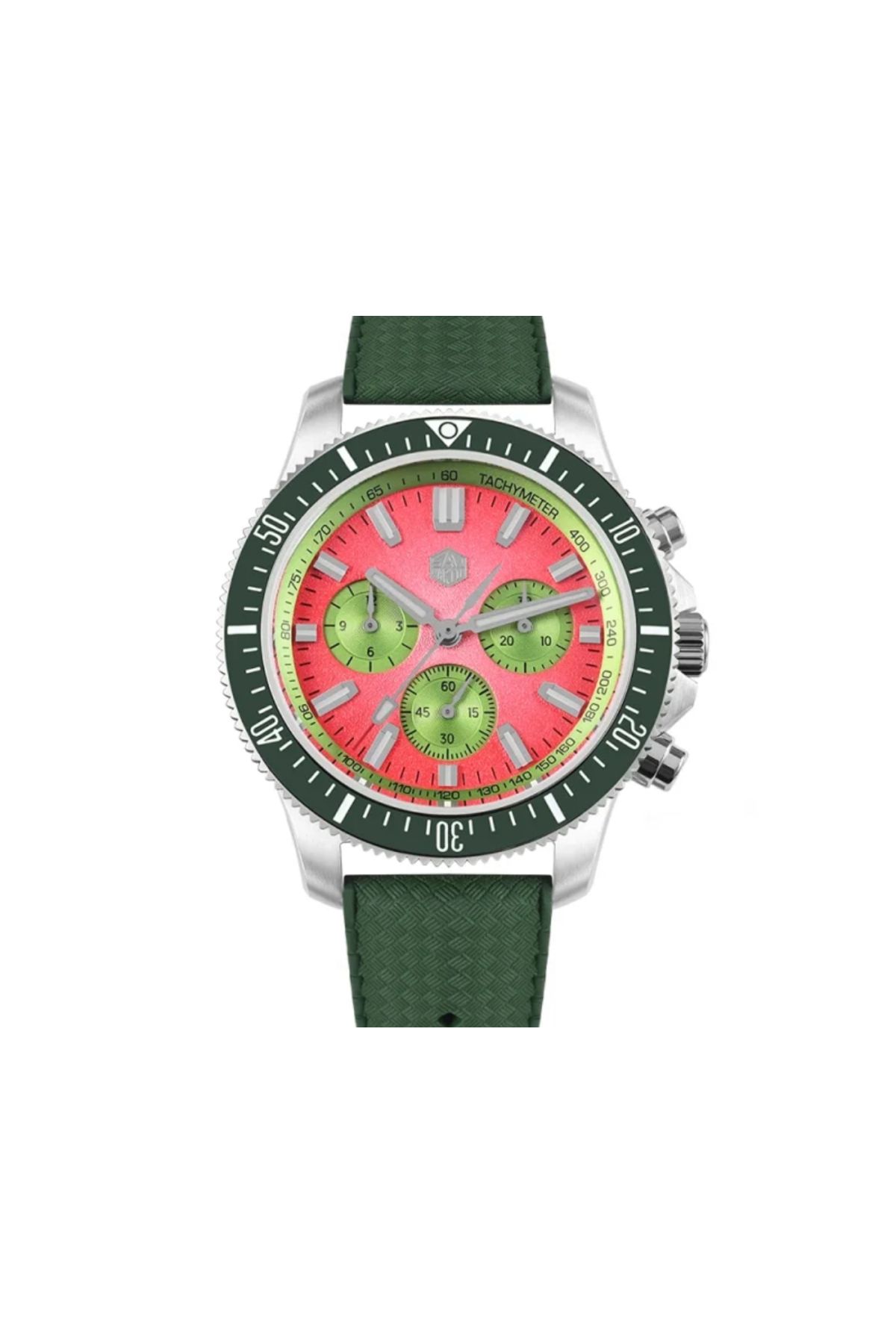 SAN MARTİN San Martin 40mm Kronograf Saat Peacock SL-4801 Otomatik Hareket SN0118G-JS