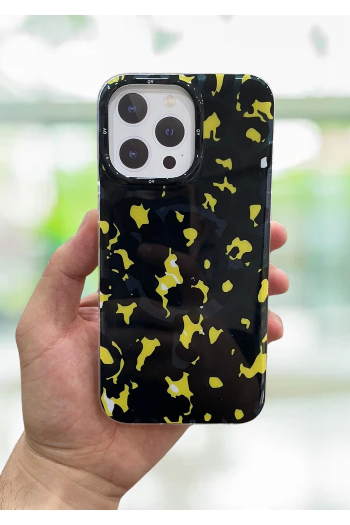 NEXE İPHONE 15 PRO MAX KILIF LEOPAR DESEN RENKLİ MAGSAFE ŞARJ DESTEKLİ LÜX PREMİUM KAPAK