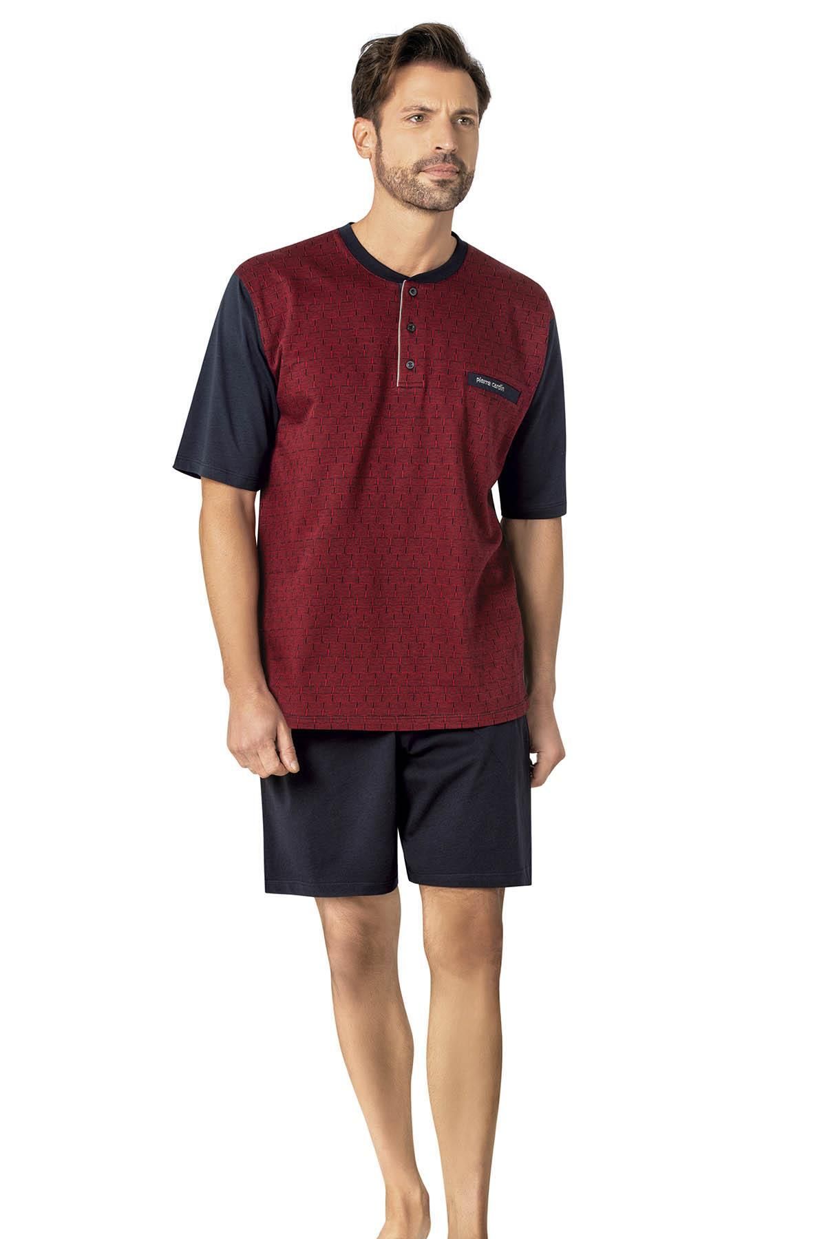 Pierre Cardin %100 Pamuk 3'lü Jakarlı Erkek Pijama Takım, Kutulu Gönderilir