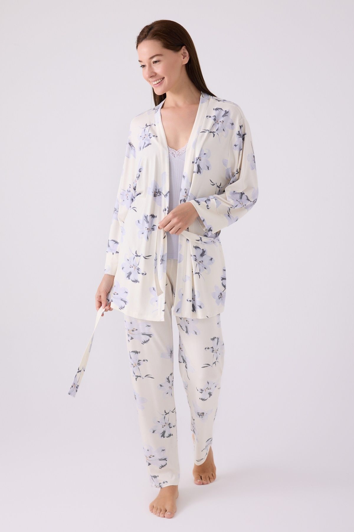 Pierre Cardin Üçlü Pijama Takım Kaşkorse - 3Lü Takım
