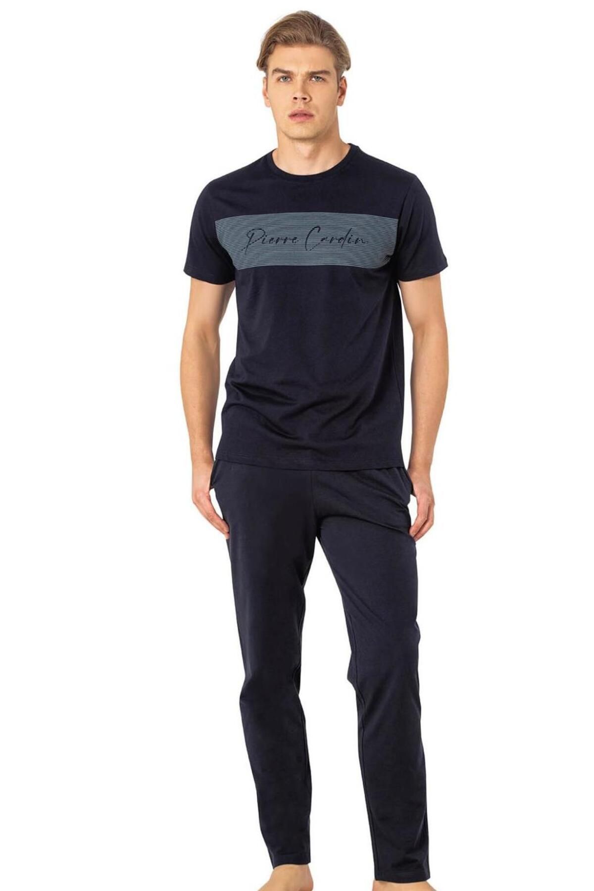 Pierre Cardin Yazılı Erkek Pijama Takım