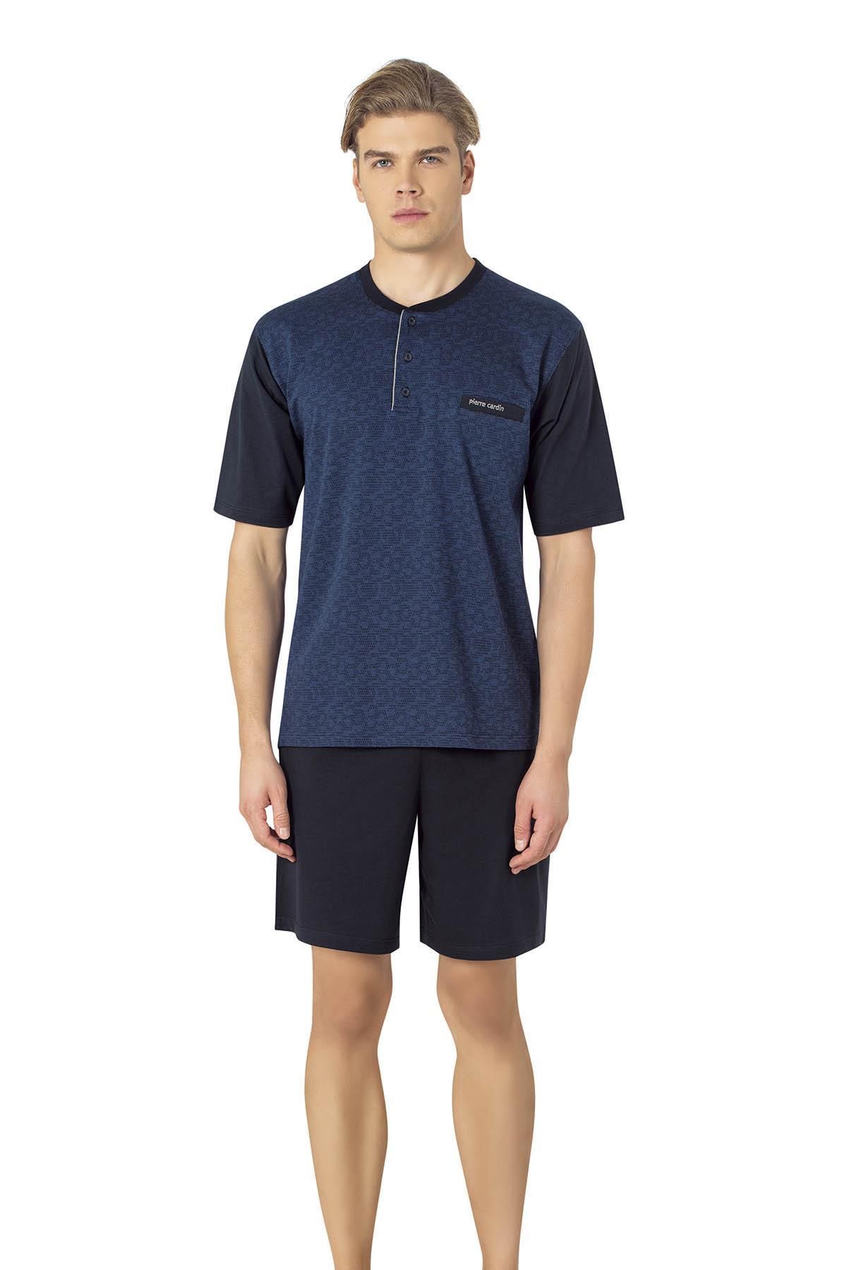 Pierre Cardin %100 Pamuk 3'lü Jakarlı Erkek Pijama Takım, Kutulu Gönderilir