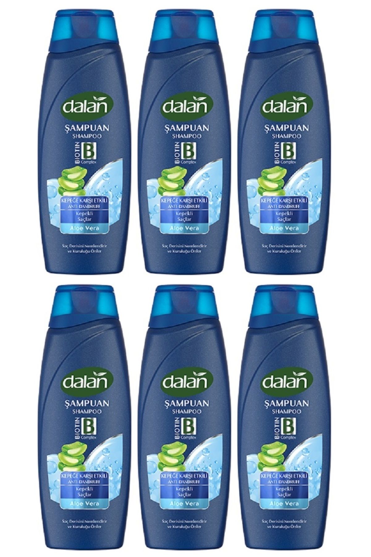 Dalan Şampuan Aloe Vera Özlü Kepeğe Karşıt Etkili 450 Ml x 6 Adet
