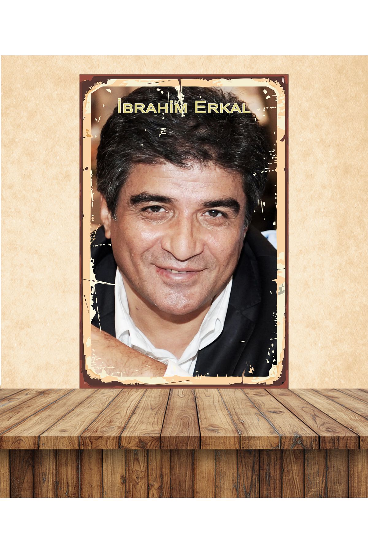 hazalshop İbrahim Erkal Temalı 1 Adet 20 x 30 CM MDF Duvar Tablosu 010
