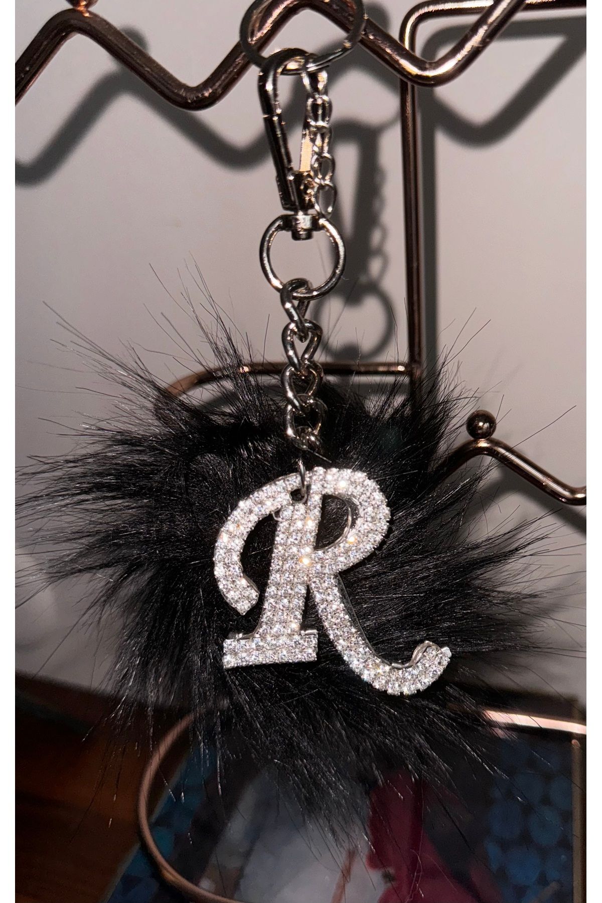 Arabasına Aşıklar Kulubü-White Feather Letter Set, Backview Ornament and Keychain (Send a Message with the Letter You Want) 3