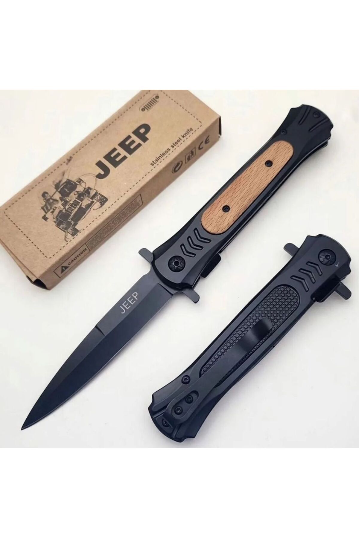 Çılgıntrend Kişiye Özel Jeep Serisi İnce Kamp Outdoor Cep Çakısı