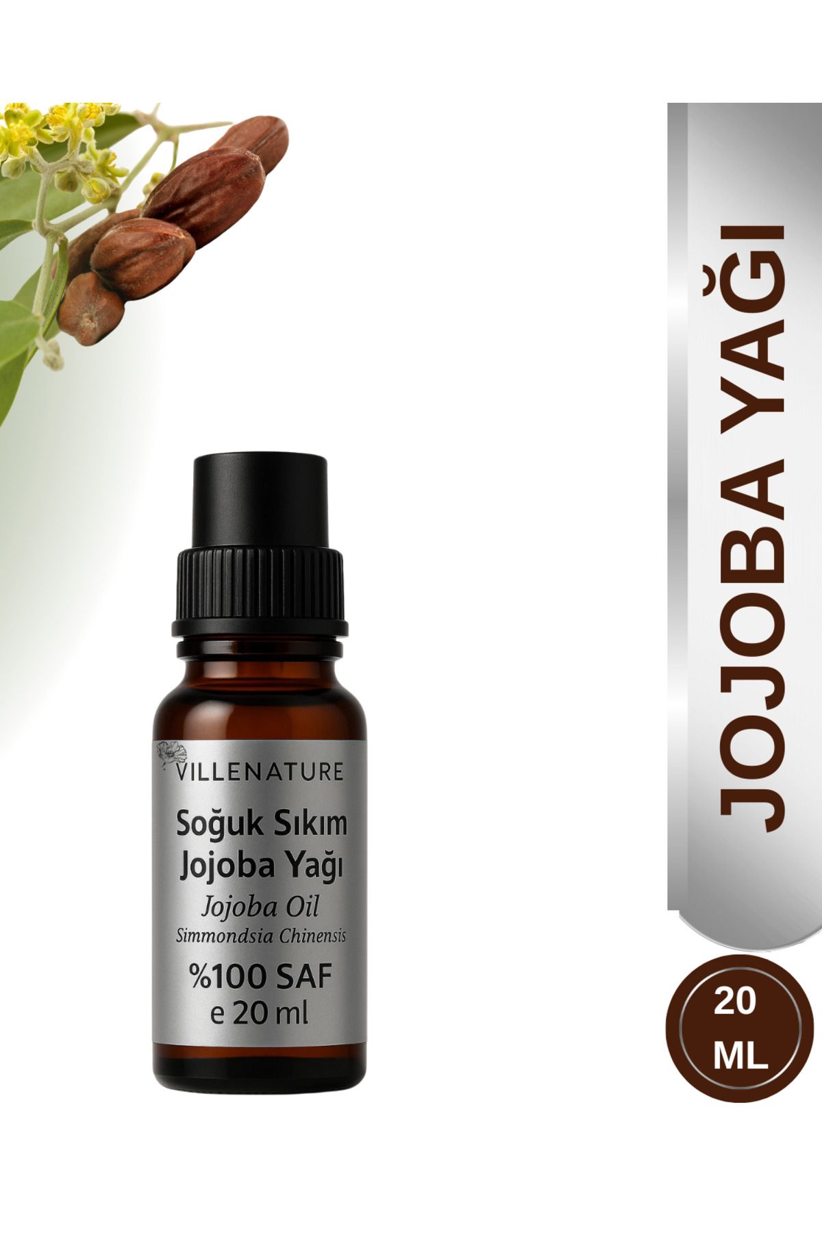 VILLENATURE Soğuk Sıkım JOJOBA YAĞI 20 ML