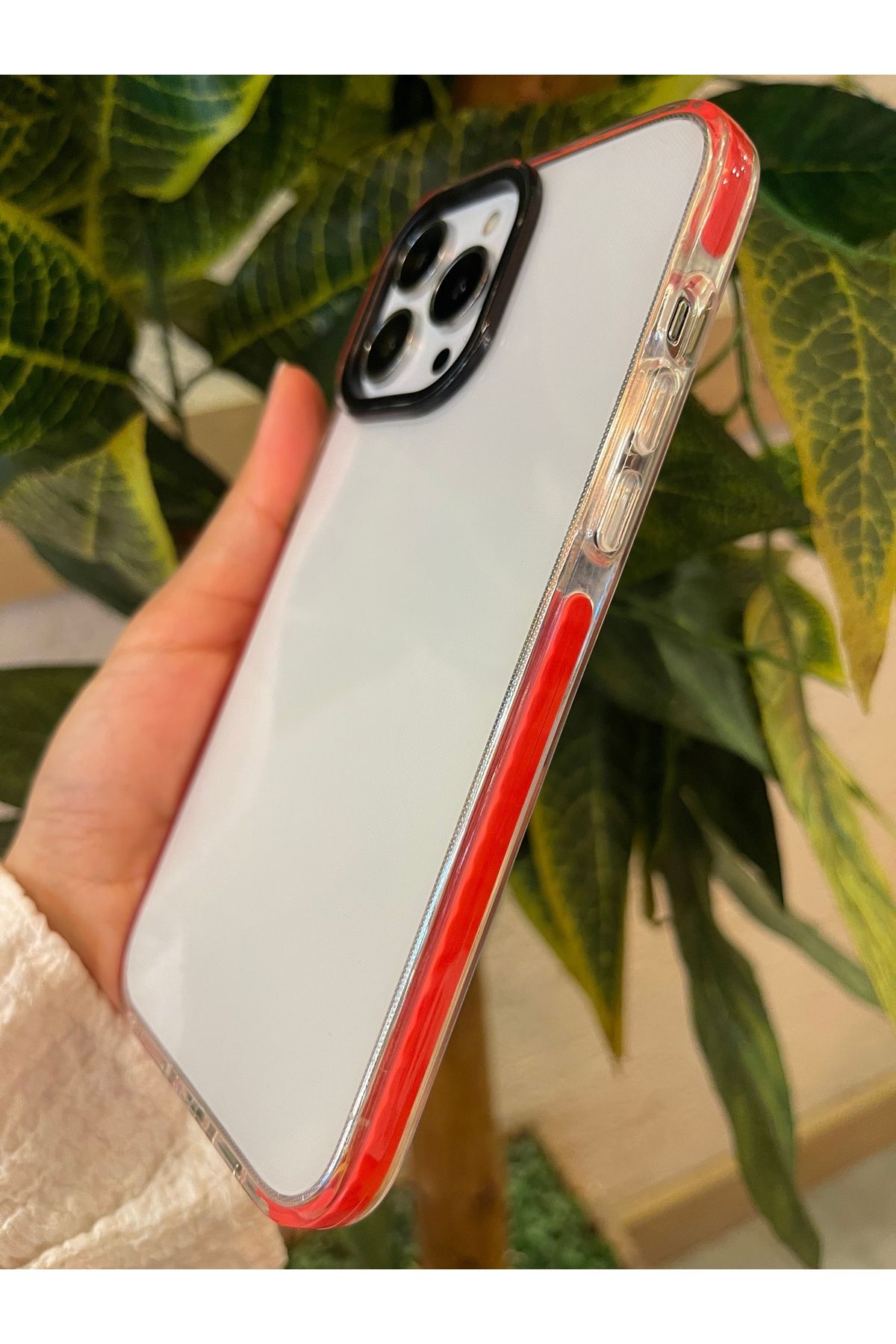 RİZVO Iphone 12 PRO MAX Uyumlu Impact Serisi Lüks Darbe Emici Kaymaz Esnek Silikon Şeffaf Kılıf