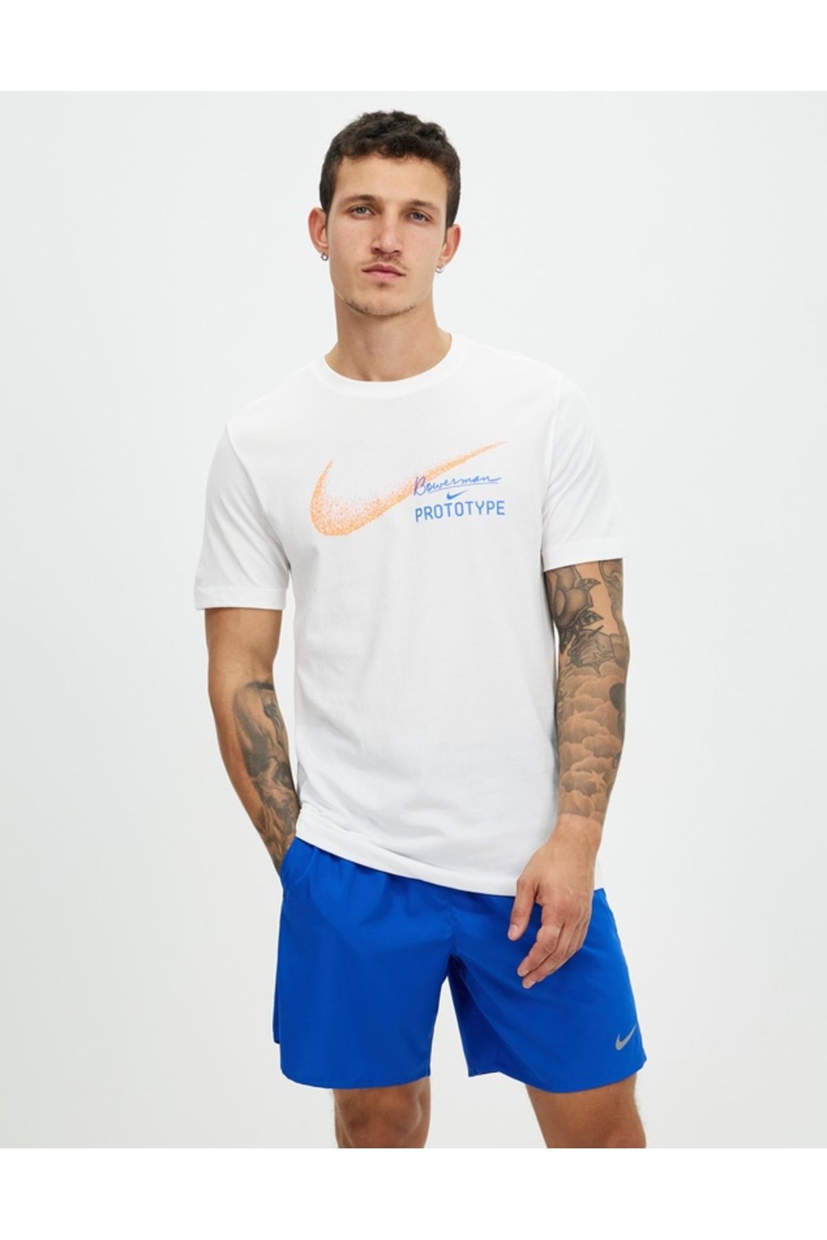 Nike Dri-FIT Founders Running Short-Sleeve Beyaz Erkek Koşu T-shirt