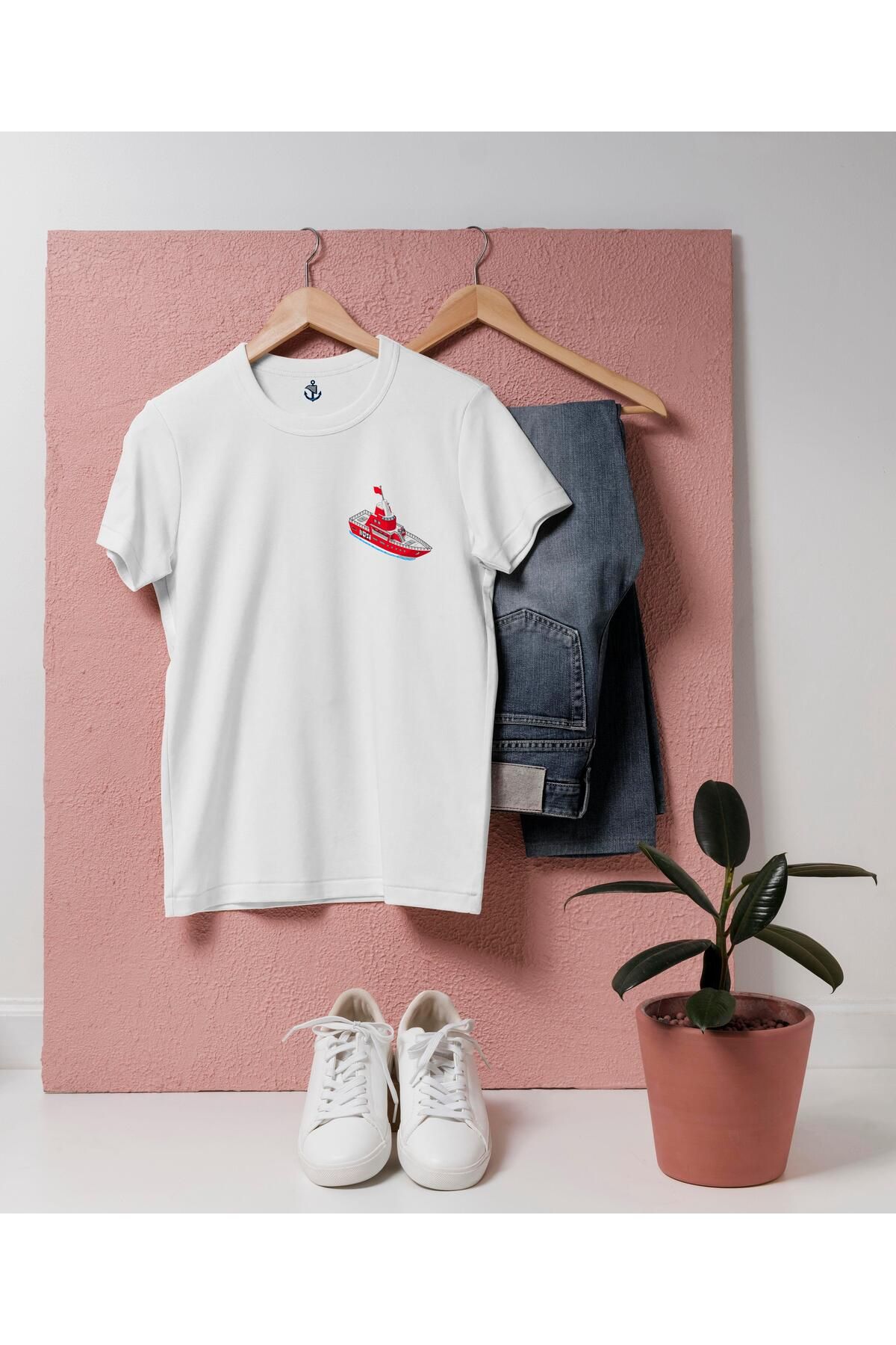 bahriyeli.jpeg Oversize Duff Gemi Tasarımlı Unisex T-Shirt