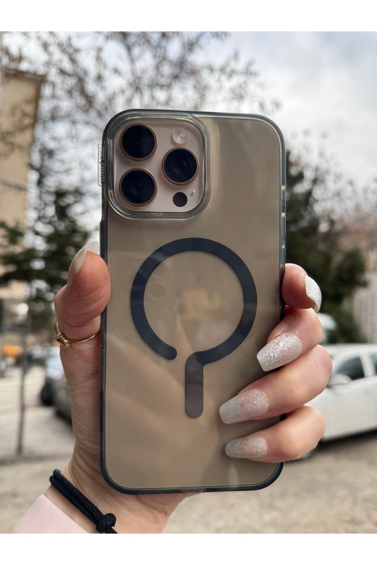 DÜNYA AKSESUAR iPhone 12 pro max uyumlu renkli şeffaf megsafe şarj tam koruma sert silikon kılıf