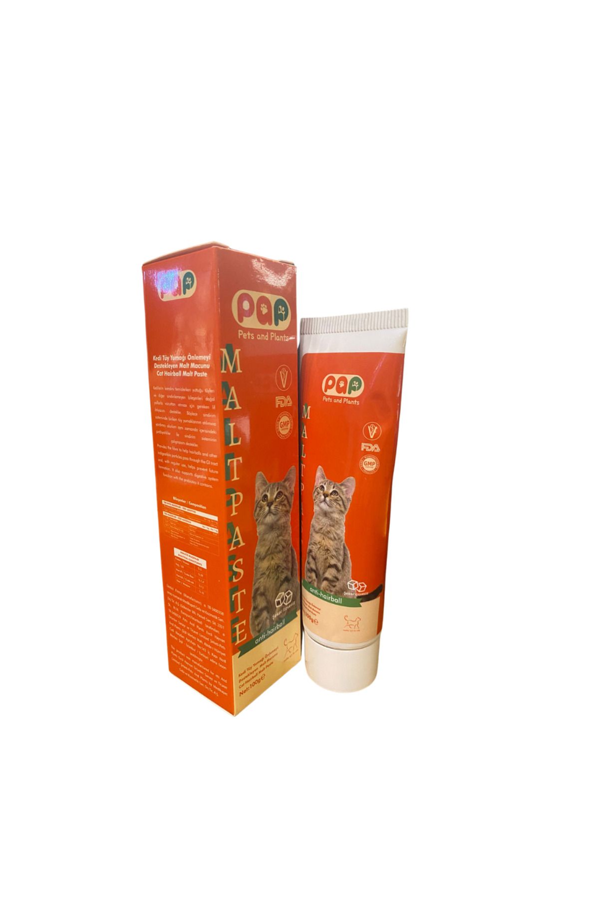 Pets and Plants Premium Malt Paste 100.gr Kedi Tüy Yumağı Önleyici ve Mide Sağlığı Destekleyici