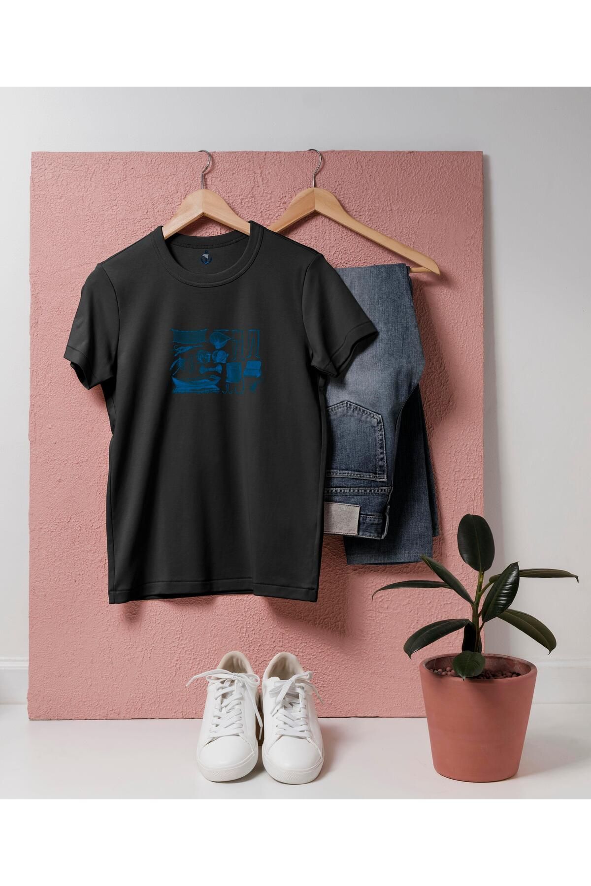 bahriyeli.jpeg Oversize Balıkçı Malzemeleri Tasarımlı Unisex T-Shirt