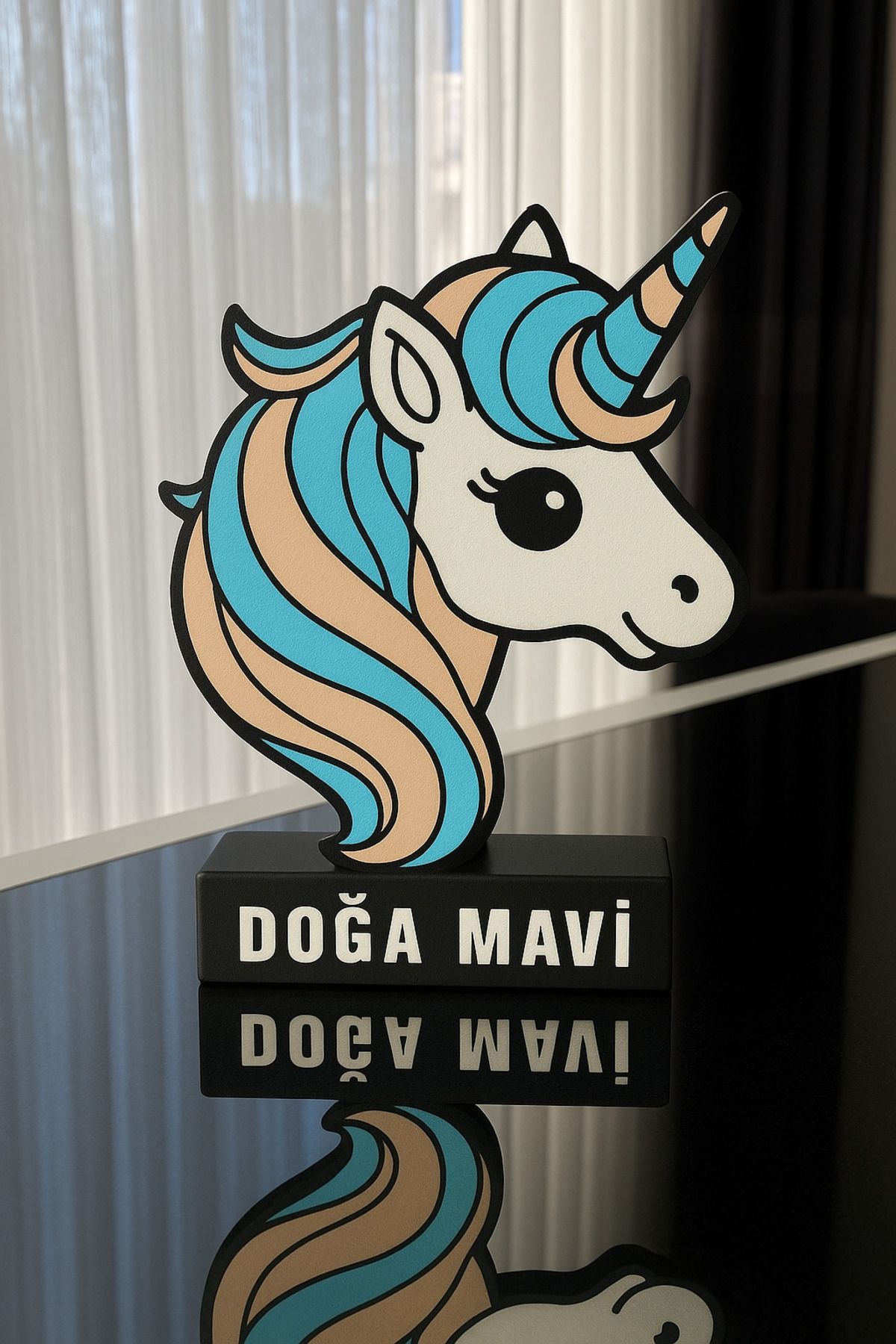 solight Unicorn Lamba Kişiye özel isim yazılabilir, Çocuk Odası İçin LED masa ve Gece lambası, Çocuğa hediye