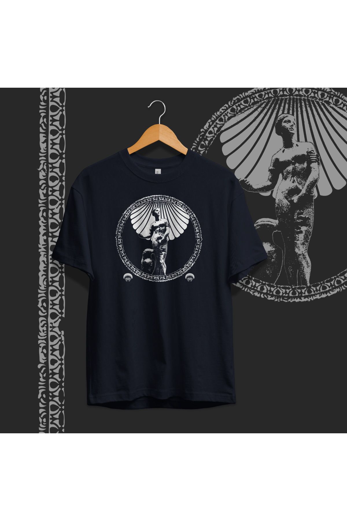 Hystoric Wear Troia Afrodit'i Baskılı Basic T-shirt