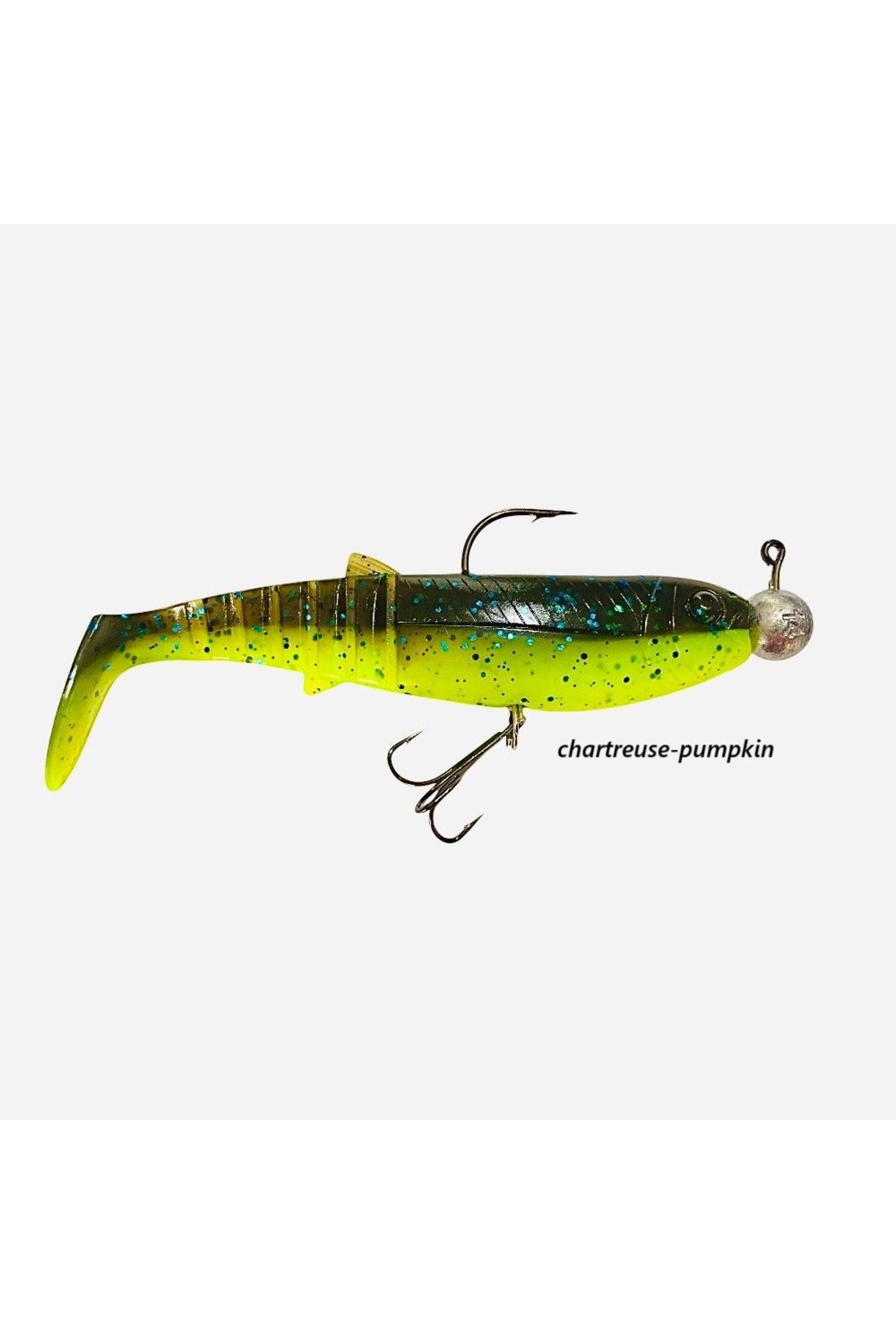 Savage Gear Cannibal Sahd Hazır Zokalı Silikon Yem 12.5cm 32gr (Modifiyeli) Chartreuse pumpkin