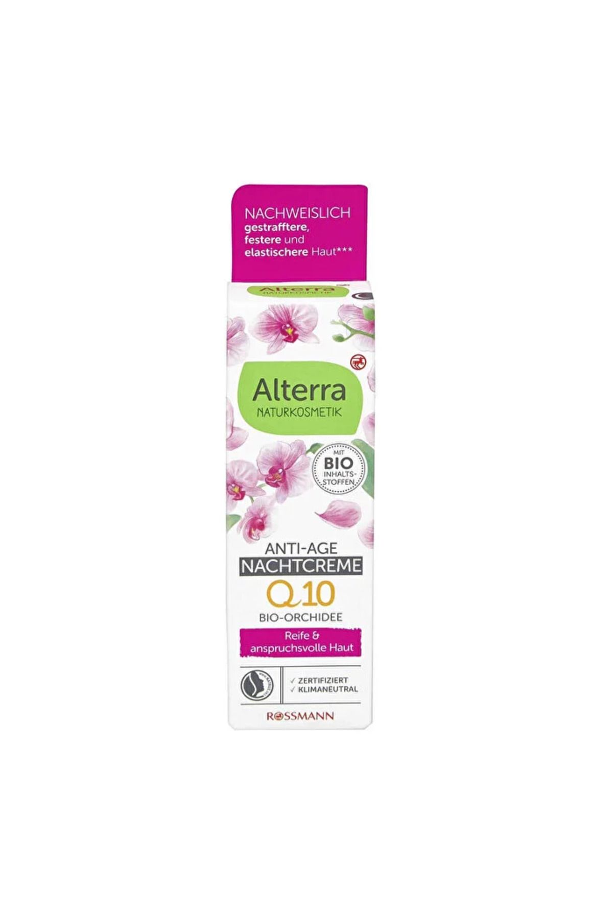 Alterra Yaşlanma Karşıtı Gece Kremi - Organik Argan Yağlı ve Orkide Özlü - 50 ml