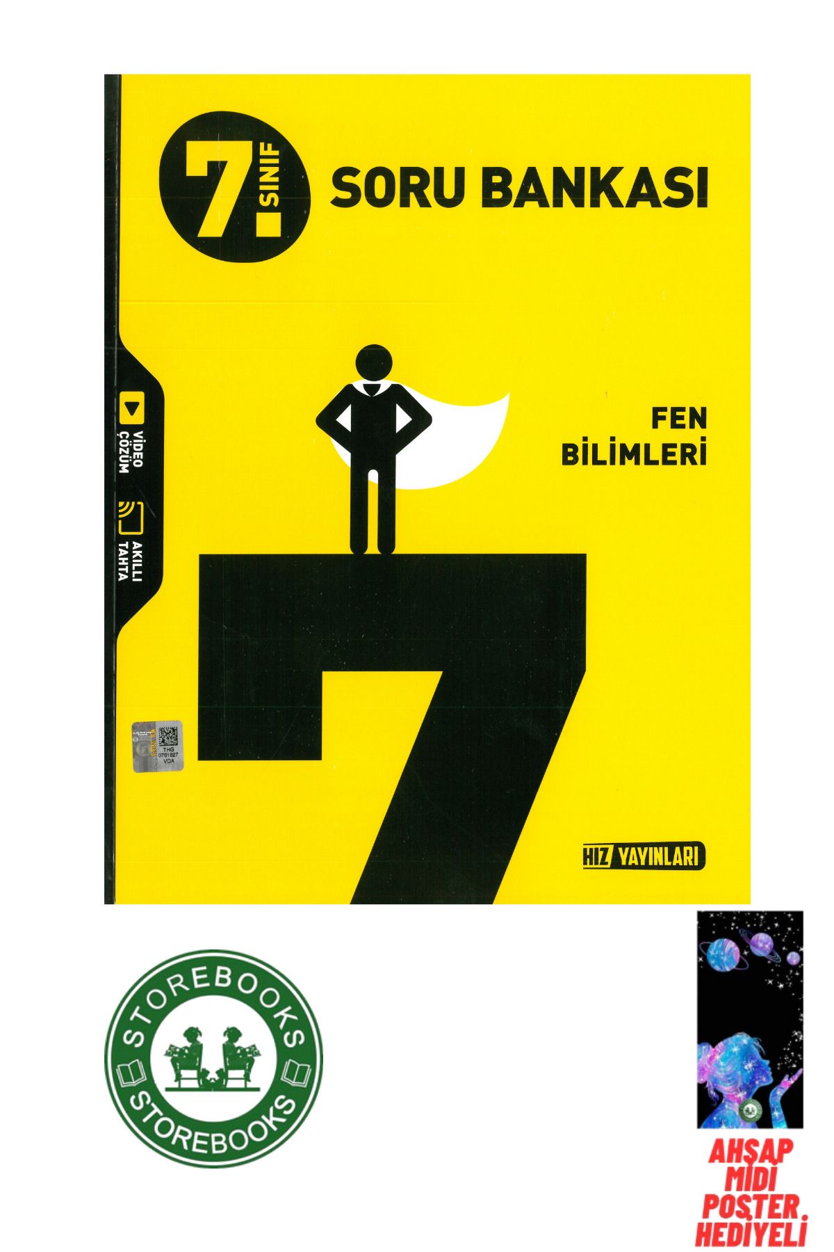 Hız Yayınları 7.Sınıf Hız Yayınları Fen Bilimleri Soru Bankası Poster Hediyeli