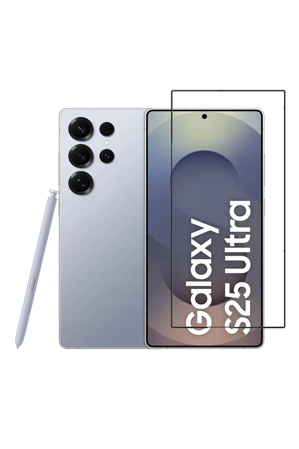 Balerion Samsung Galaxy S25 Ultra Uyumlu Tam Kapatan (ANTİ STATİK) Tamperli Cam Ekran Koruyucu Kırılmaz Cam