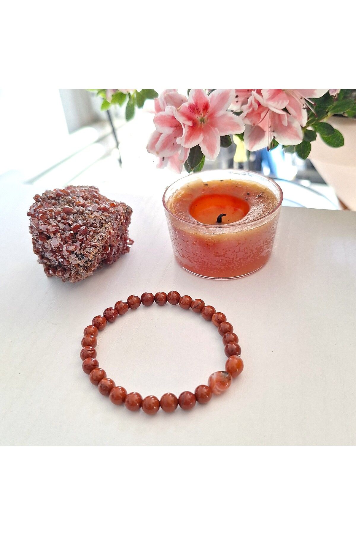 ERSOYDEMİRÖZDETAŞ JASPER 6 MM.DOĞALTAŞ BİLEKLİK