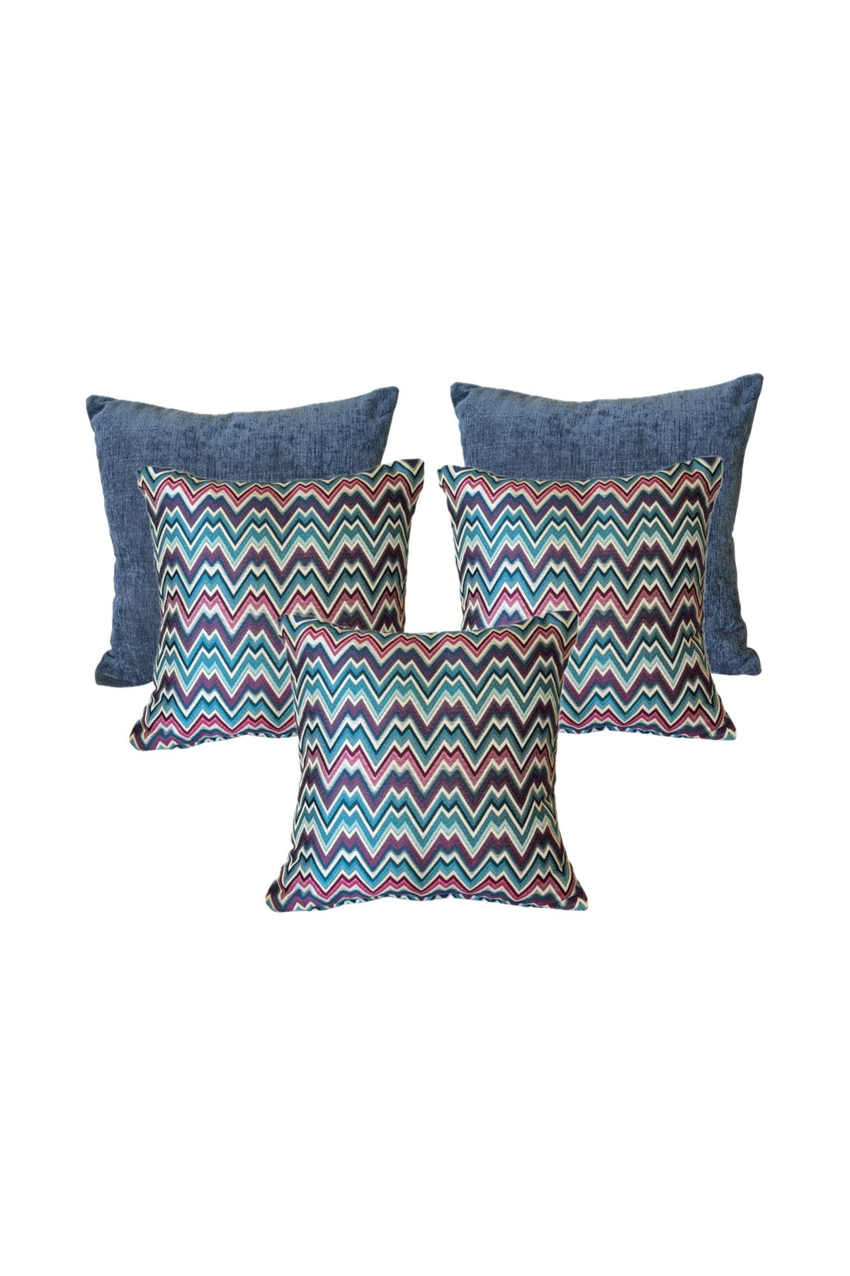 ESM Home Mavi Enerji 5’li Kırlent Kılıfı 45x45