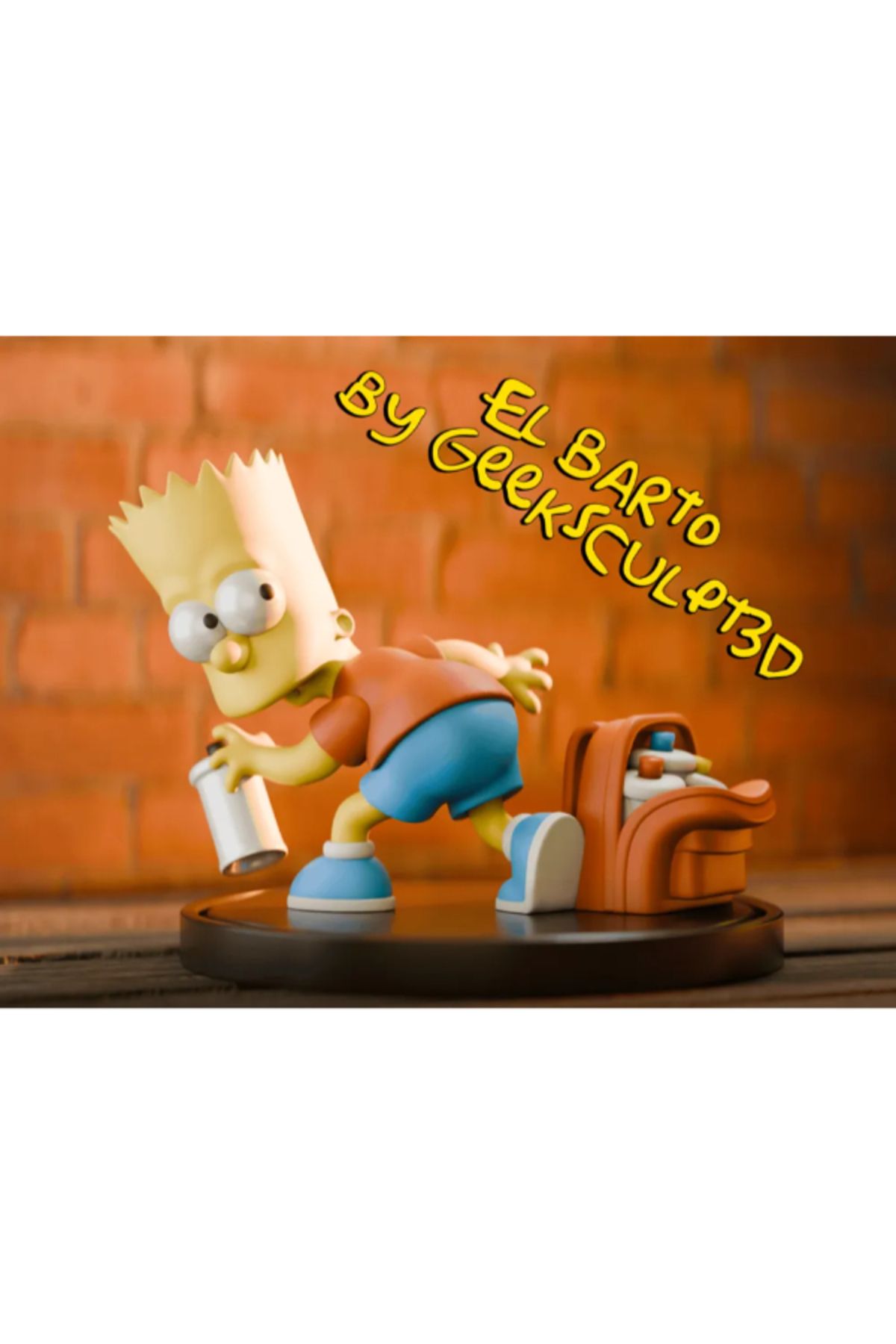 NOMOTHETIC Bart Simpson Figürü – Dekoratif Çizgi Film Karakteri