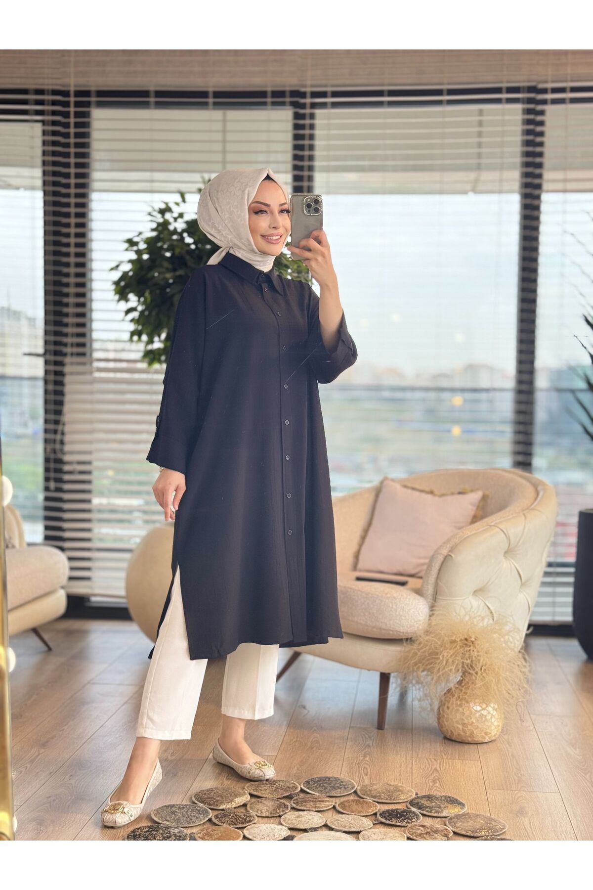 ALANURMODA Kurtarıcı Uzun Tunik