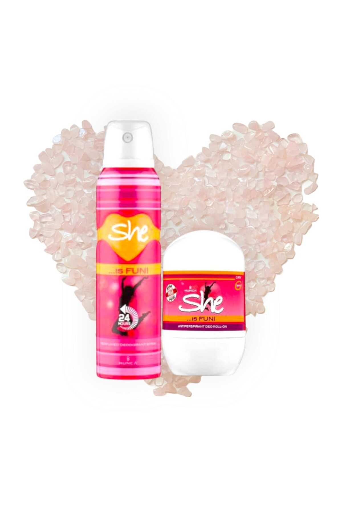 She Deodorant & Roll-on Fun İkili Set