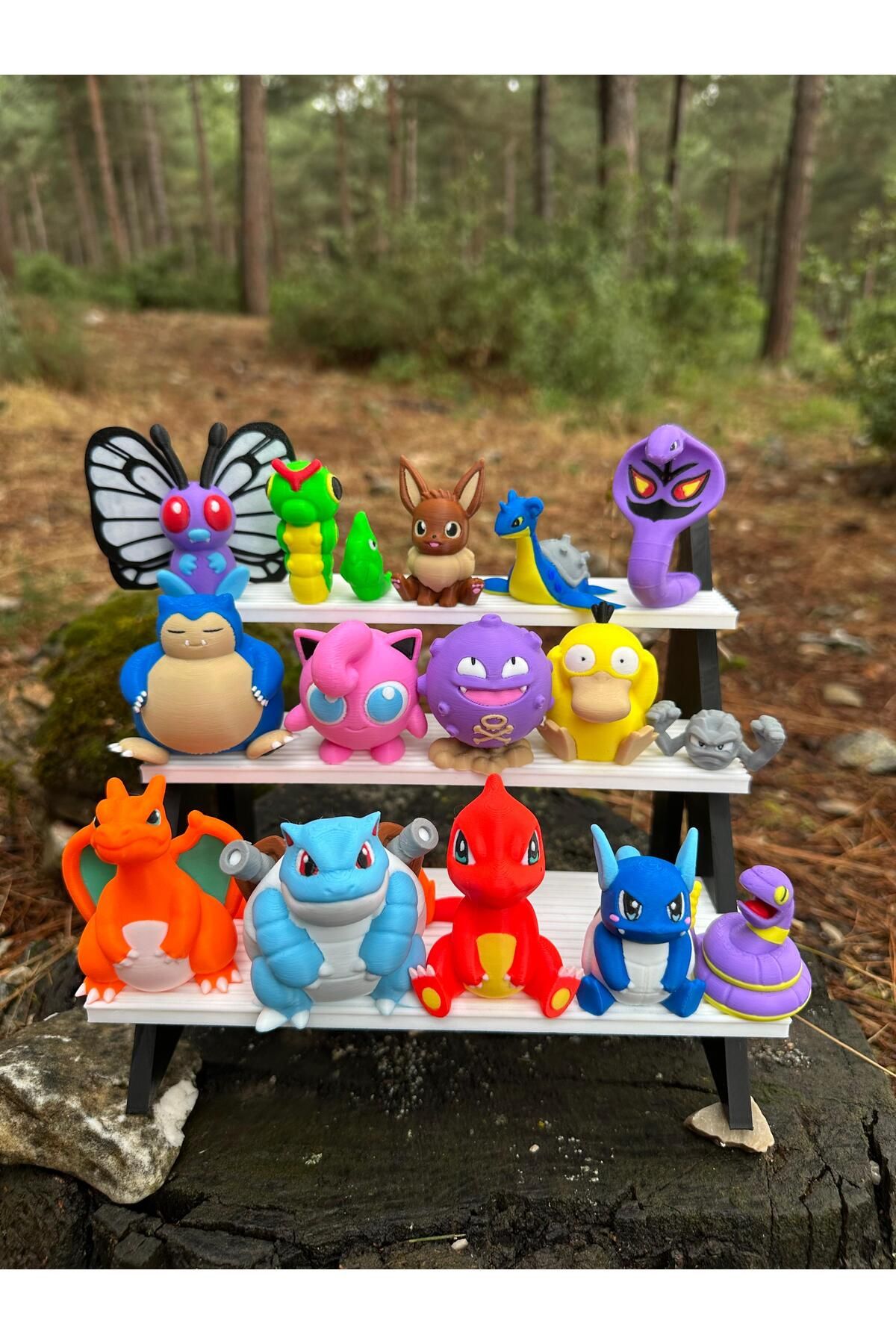 Phoenix Koleksiyon Pokemon Figür Snorlax Koffing Lapras Eevee Jiigglypuff Psyduck Charizard Caterpie ButterfreeArbok5Cm