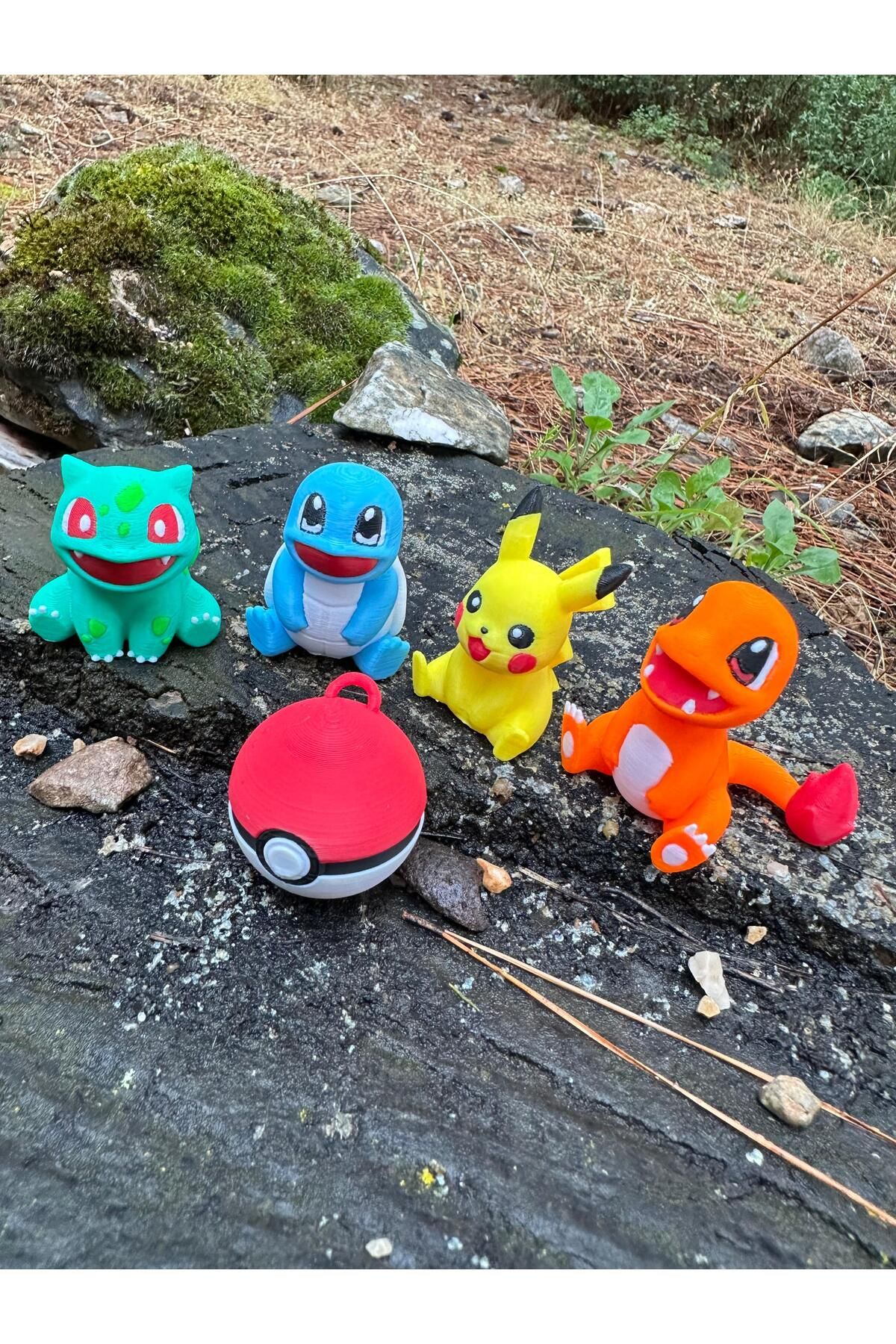 Phoenix Koleksiyon Pokemon Pikachu Pikacu Bulbasaur Squirtle Charmander Pokemon Figür Oyuncakları 5 Cm Balbazar Poketop