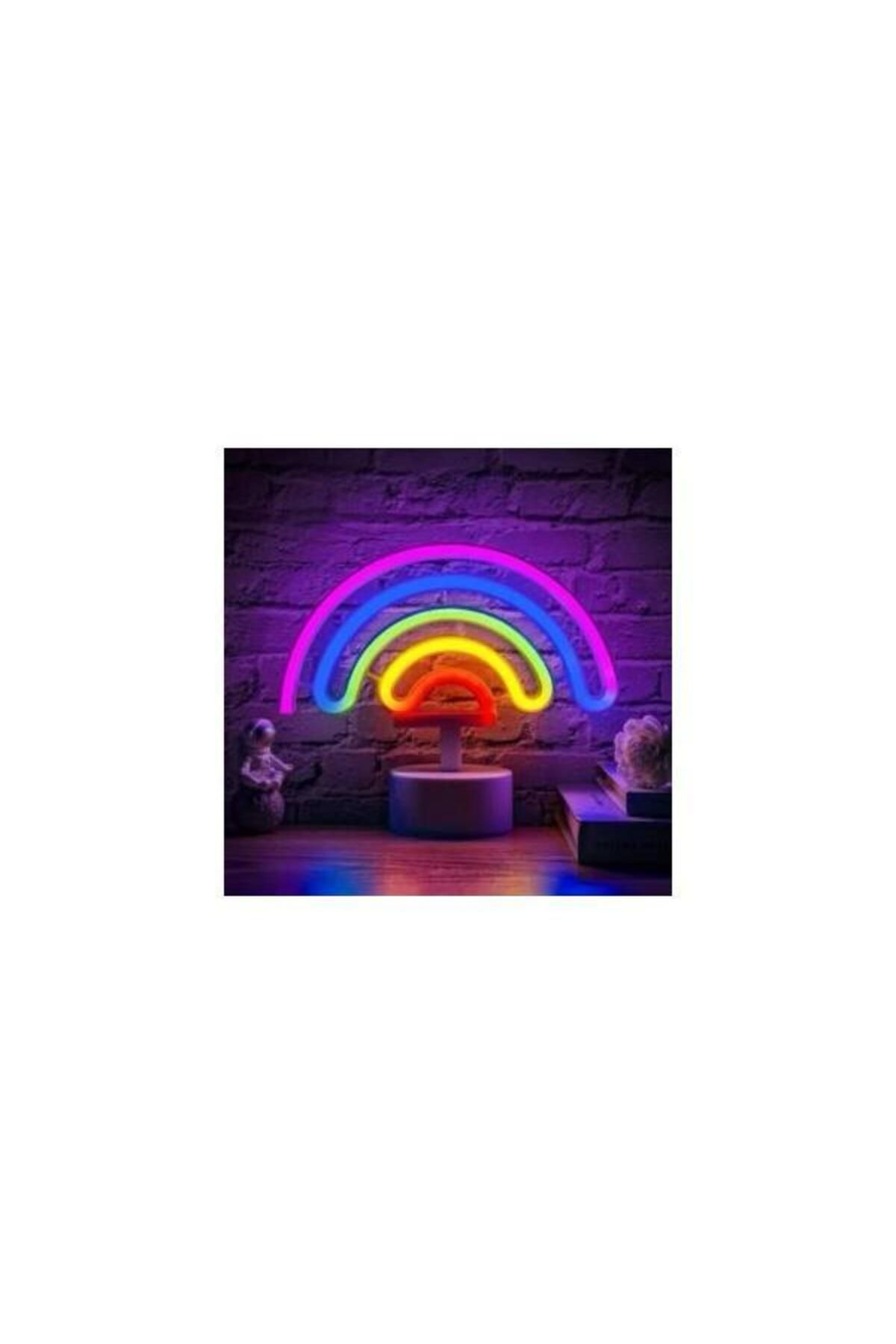 Home DEKORATİF GÖKKUŞAĞI NEON LAMBA LED IŞIKLI USB'Lİ PİLLİ DEKORATİF GECE LAMBASI