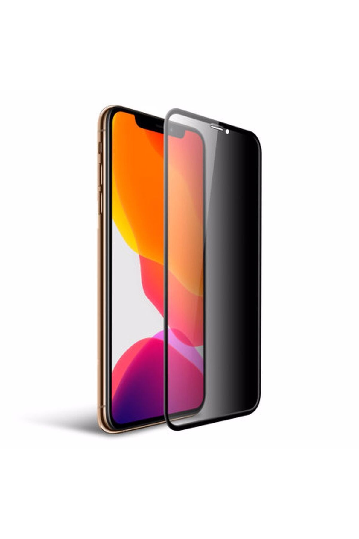 Karışık iPhone 15 Plus Uyumlu Gizli Hayalet Tam Kaplayan Ekran Koruyucu Cam