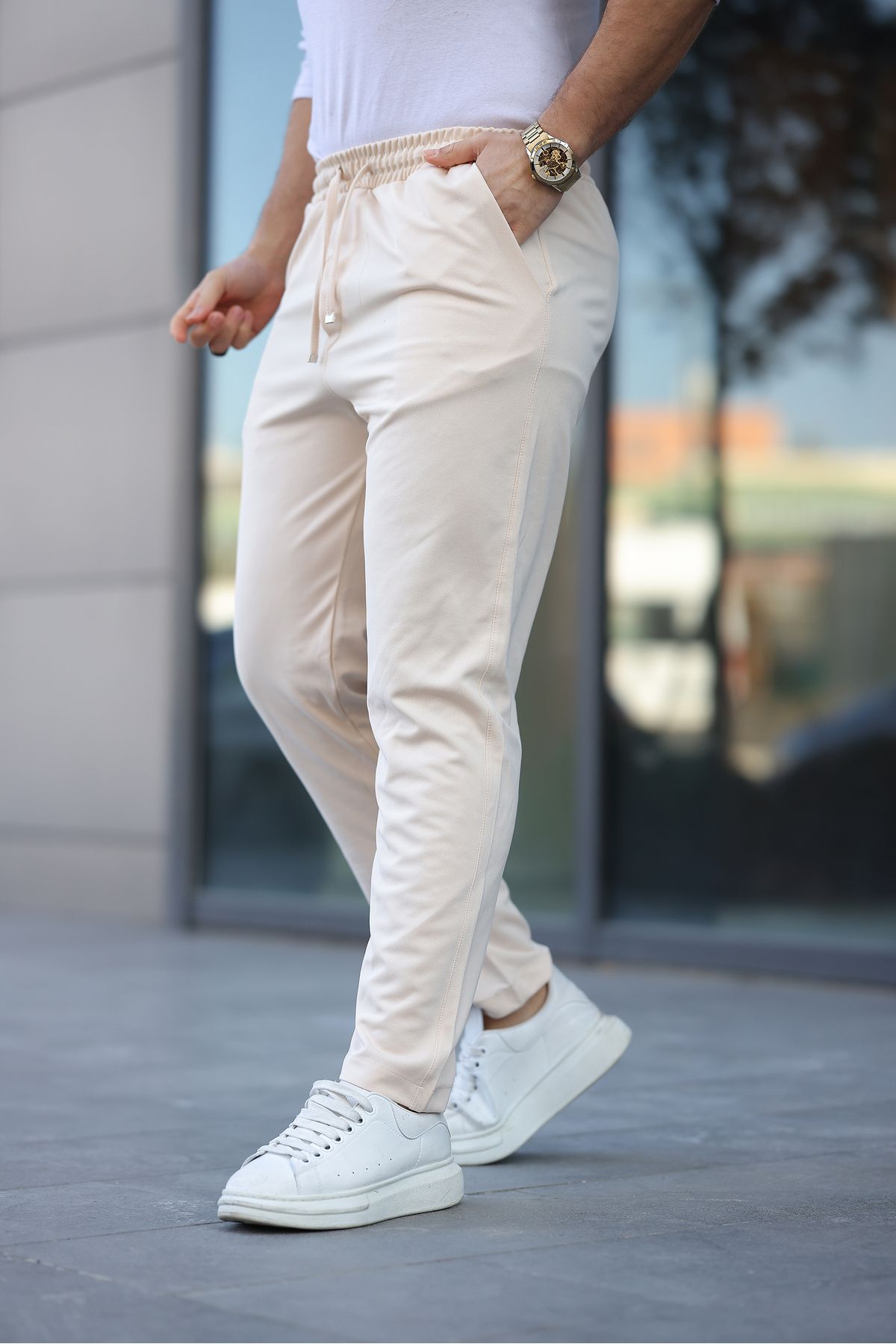 Renvo butik Erkek Jogger Eşofman Altı – Lastikli Paça – Rahat Kalıp