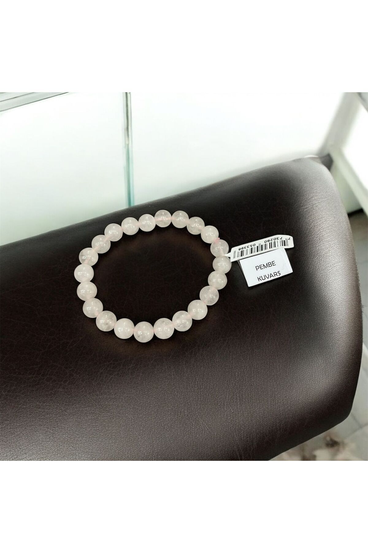 AURA STONE Pembe Kuvars 8mm Doğaltaş Bileklik