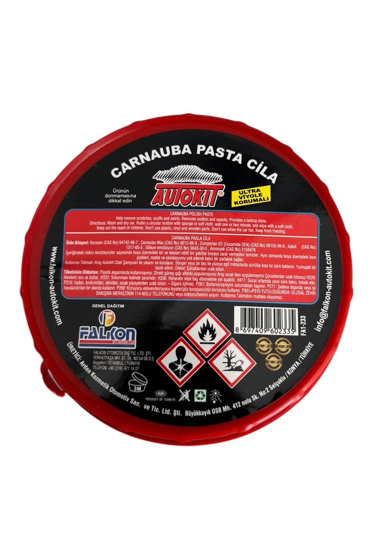 Autokit Araba Oto Çizik Giderici Carnauba Ve Boya Koruma, Parlatıcı Wax Pasta Cila Oto Bakım 300gr