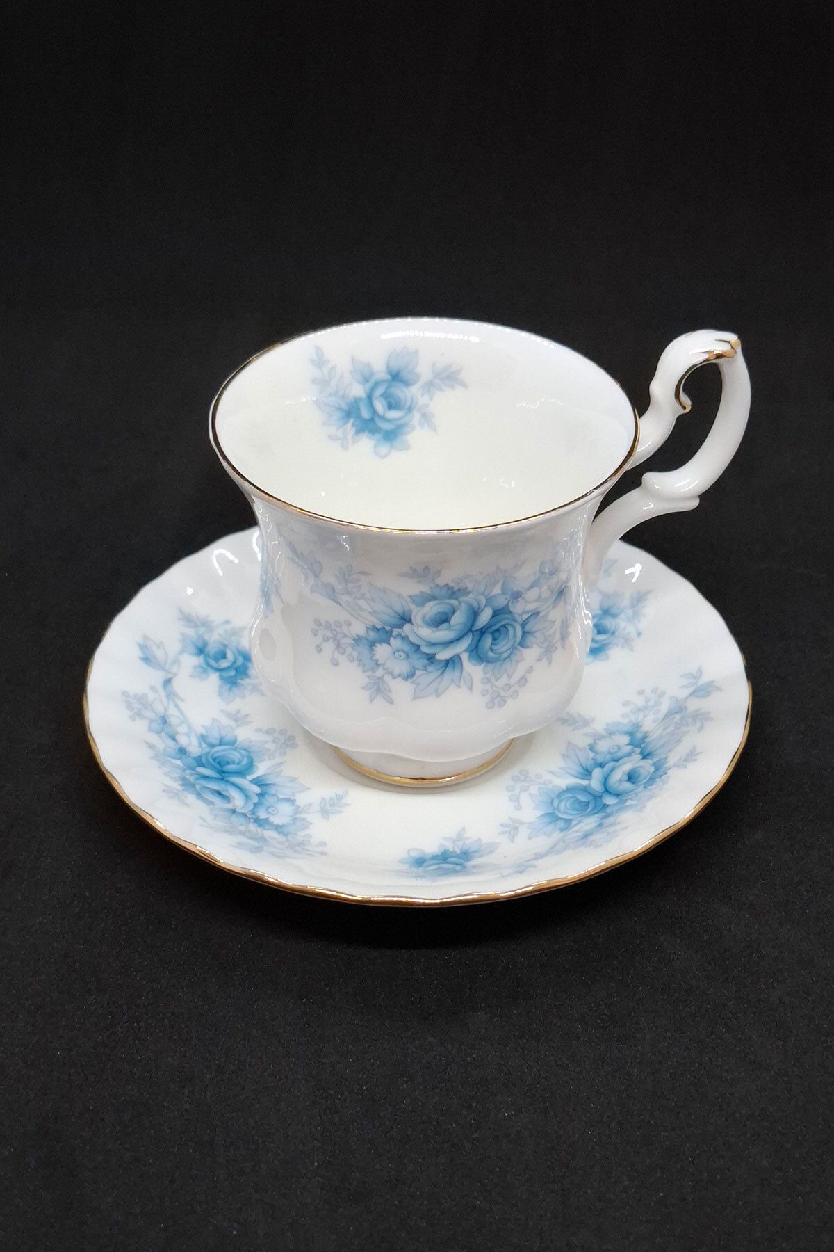 Royal Albert Windsor Rose Bone China England Antika Duble Kahve Fincanı 120 ml