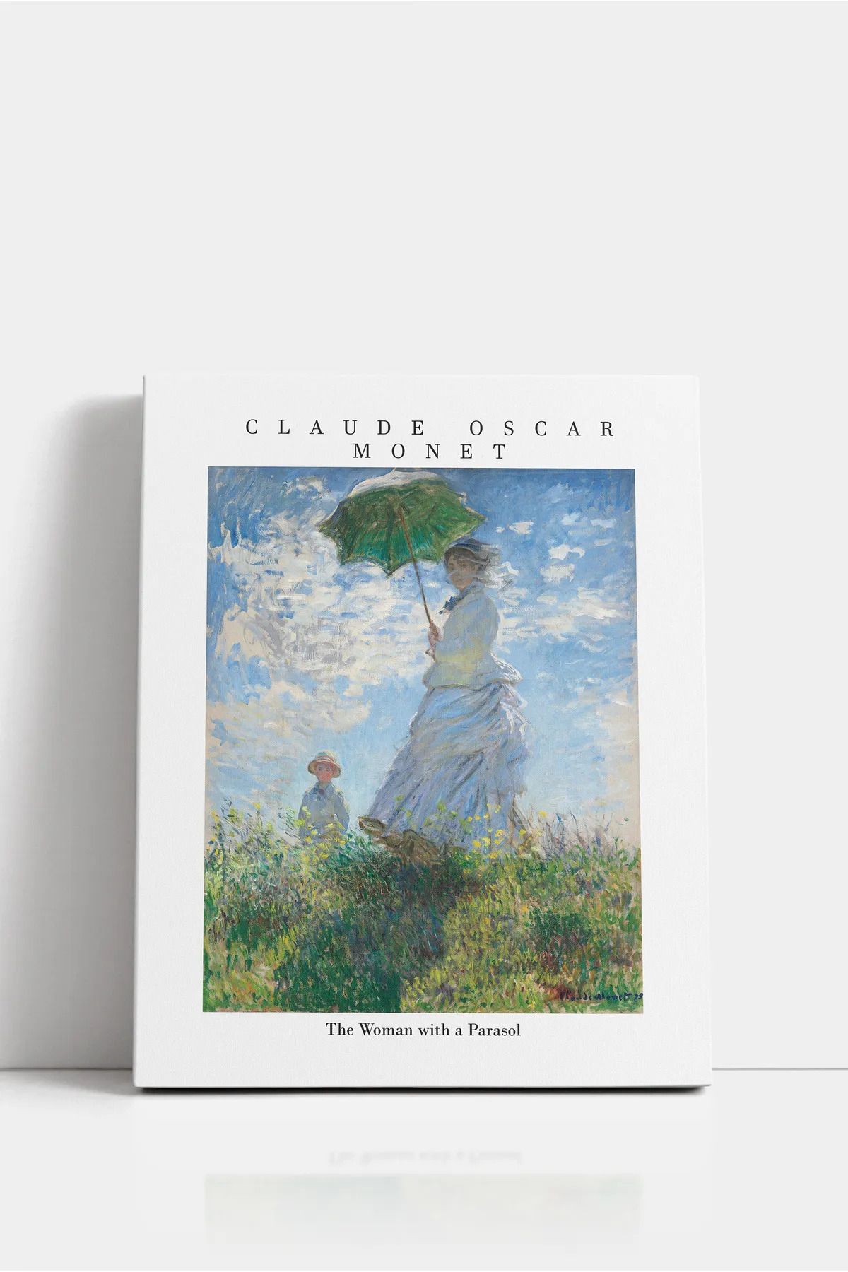 2020 The Woman with a Parasol Kanvas Tablo - Monet Sanatsal Duvar Dekoru - Ofis ve Ev Dekor