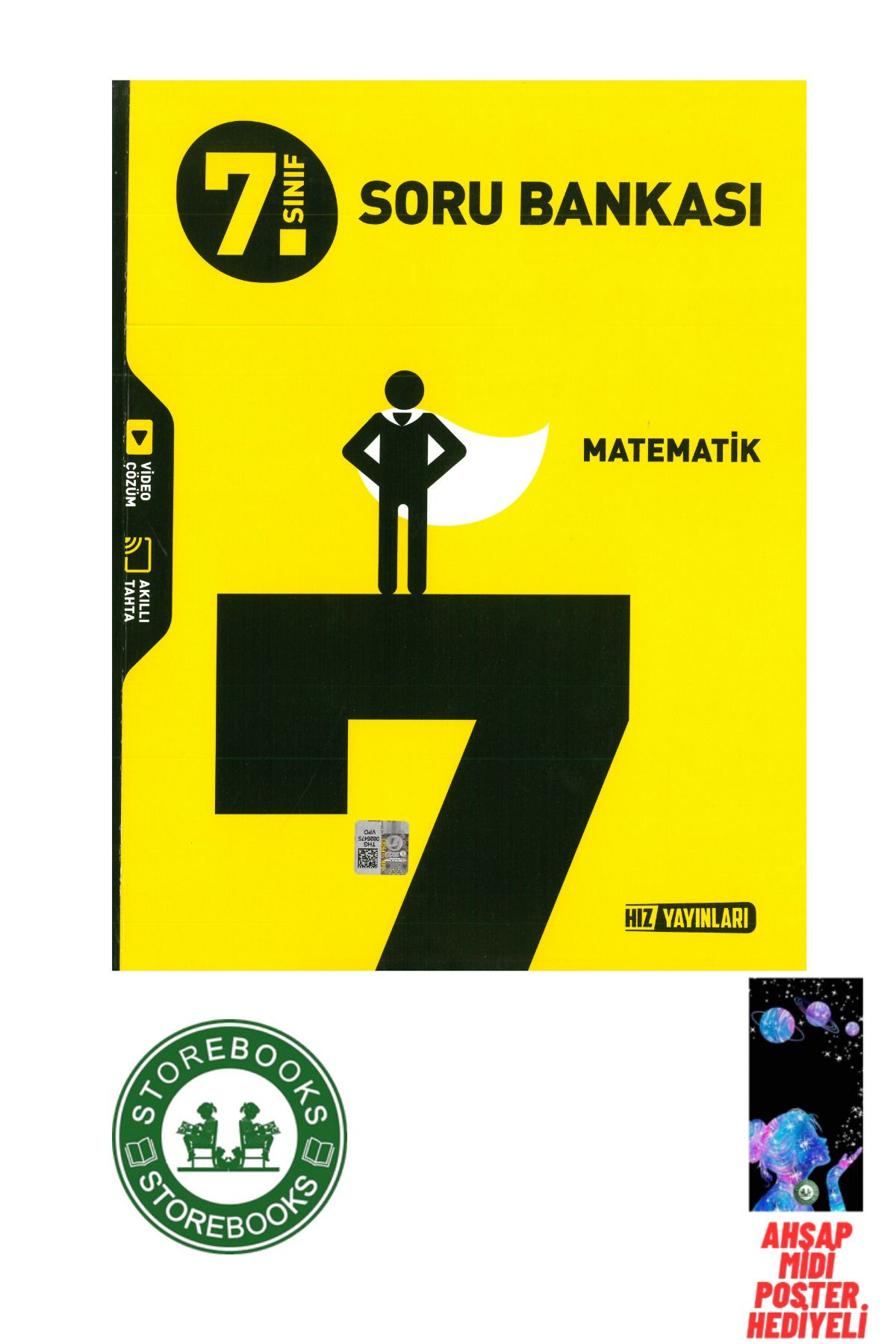 Hız Yayınları 7.Sınıf Hız Yayınları Matematik Soru Bankası Poster Hediyeli